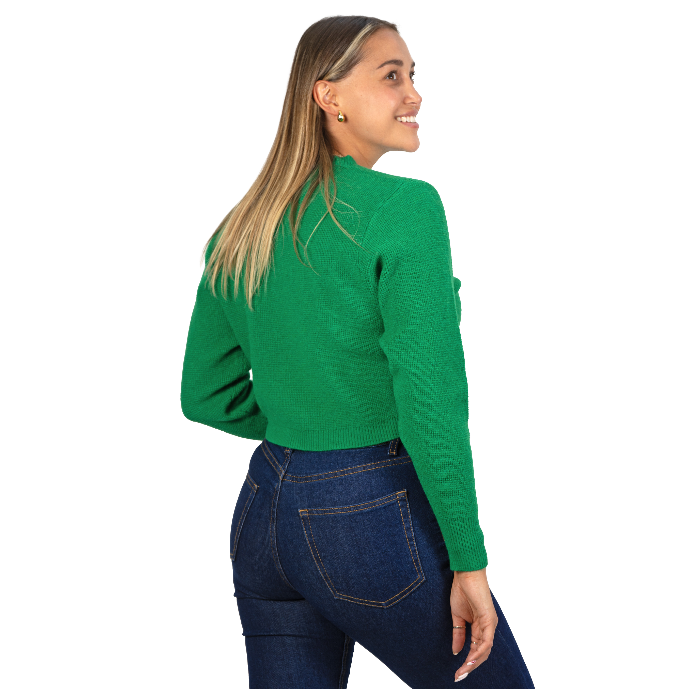 Chaleco mujer crop colores texturado Nissa 17