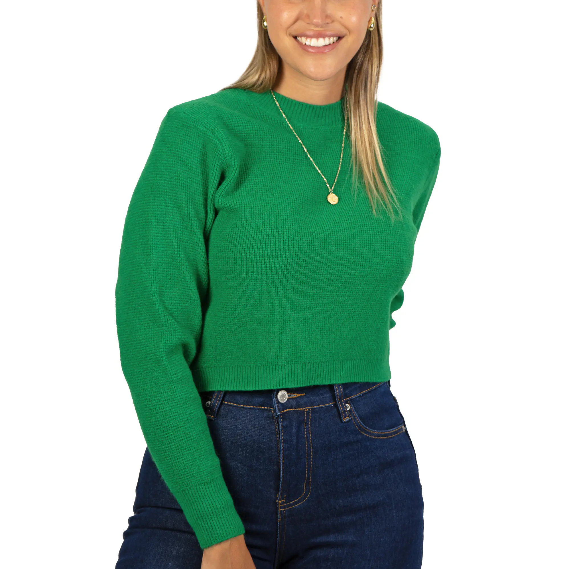 Chaleco mujer crop colores texturado Nissa 19