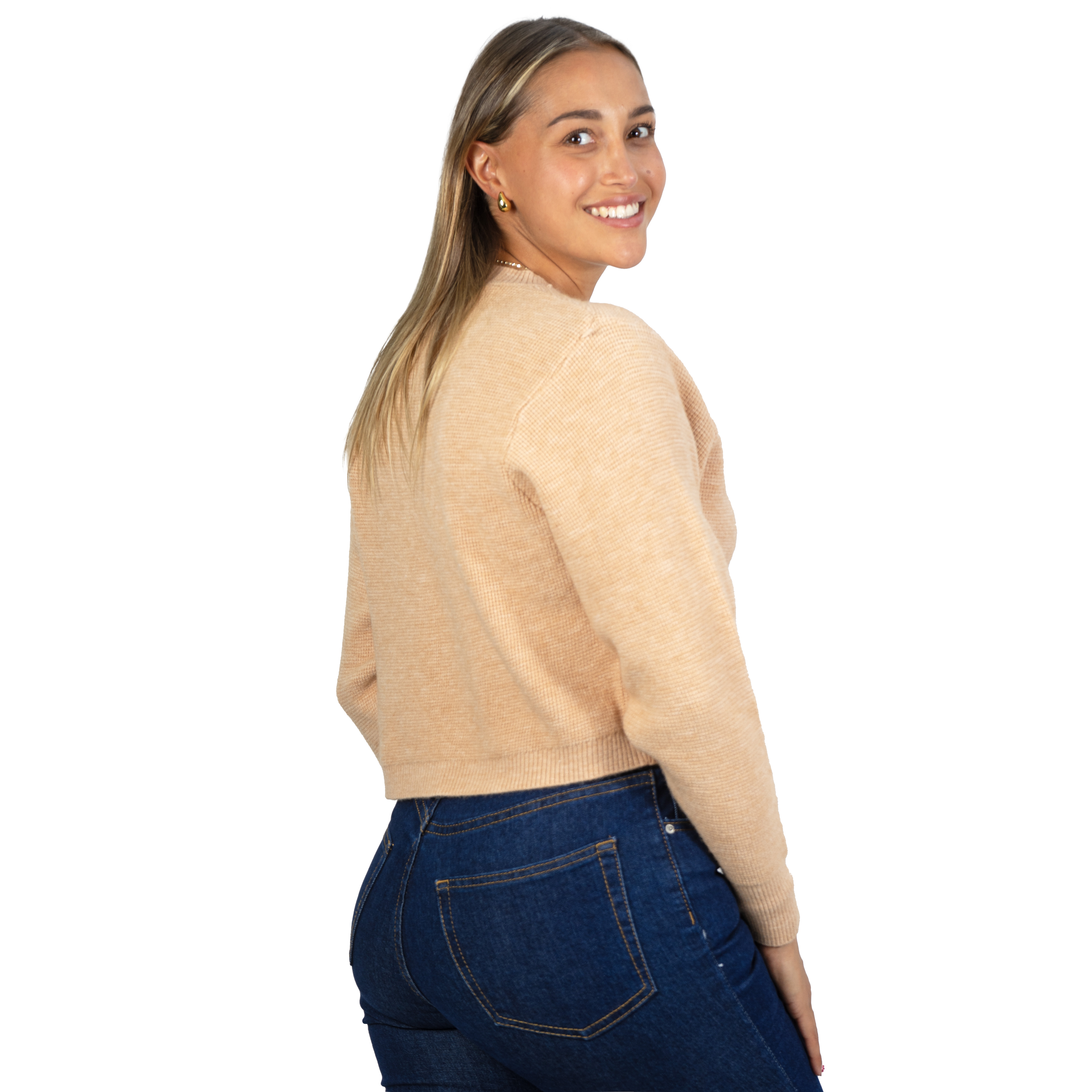 Chaleco mujer crop colores texturado Nissa 20