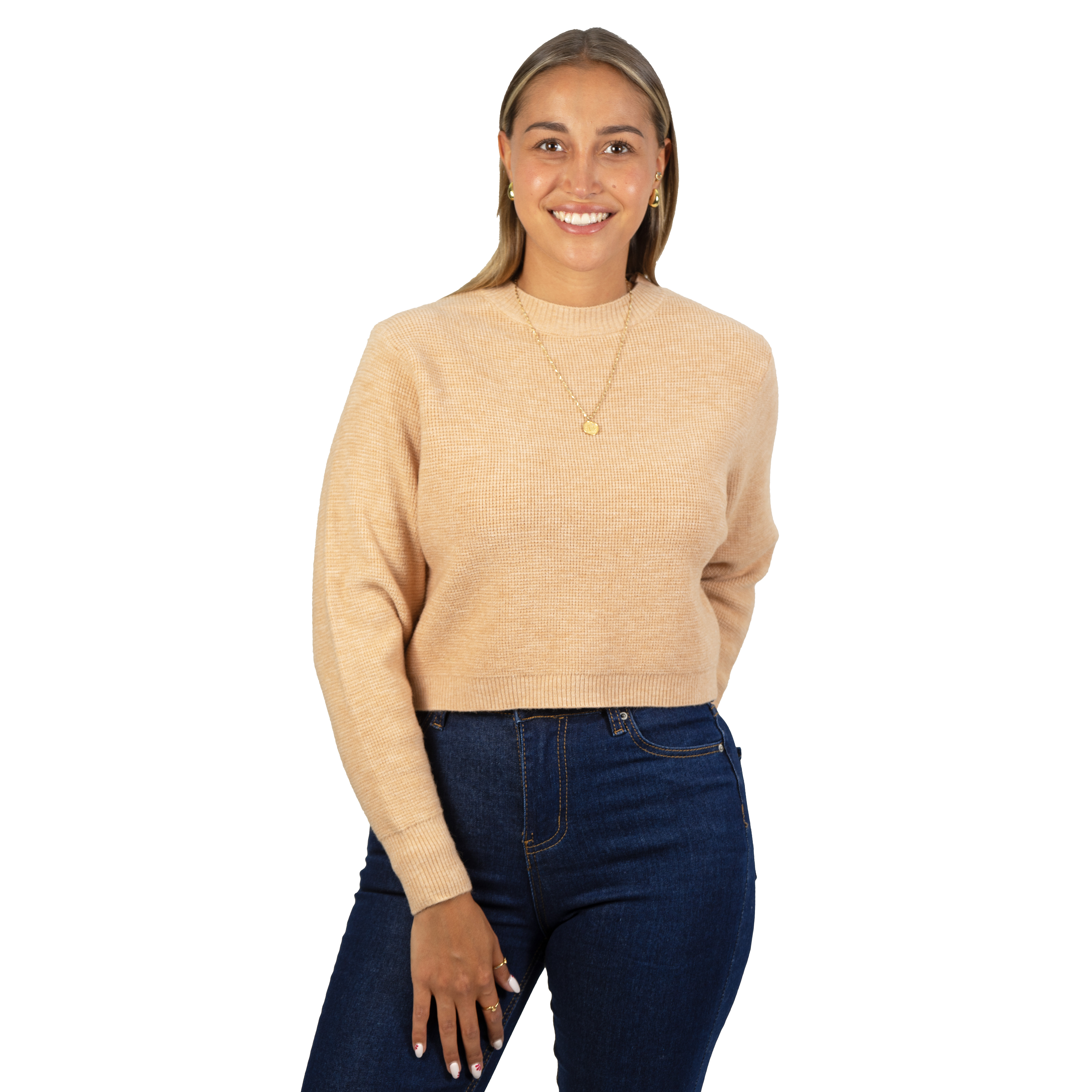 Chaleco mujer crop colores texturado Nissa 21