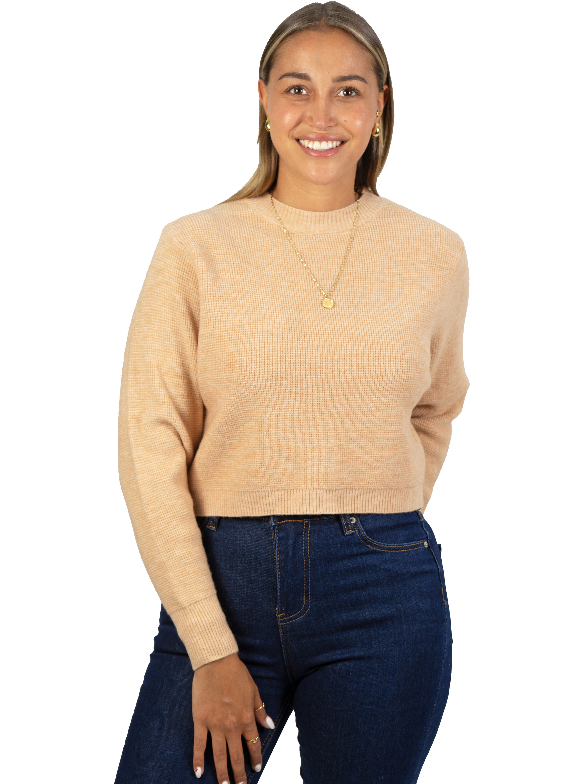 Chaleco mujer crop colores texturado Nissa 21