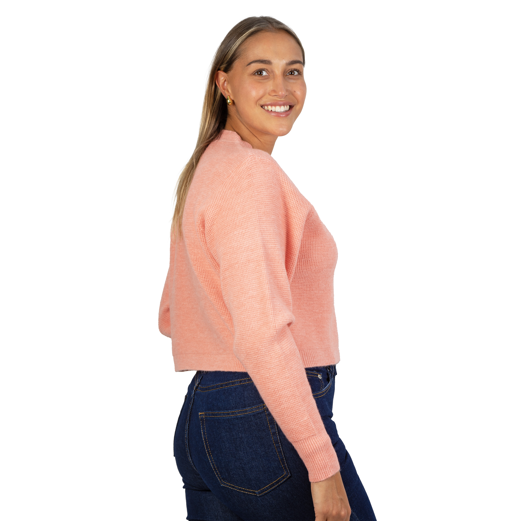 Chaleco mujer crop colores texturado Nissa 23