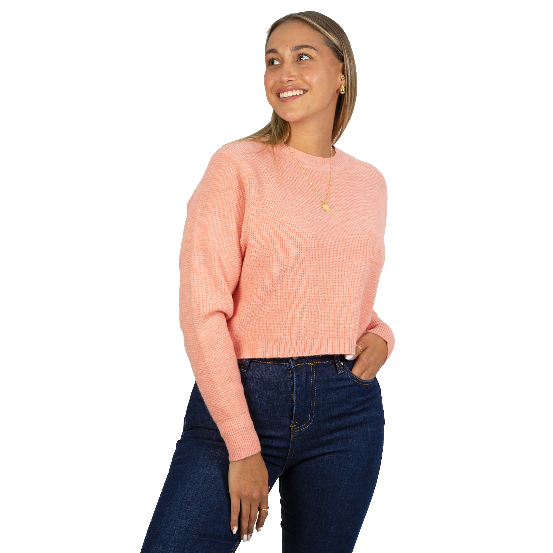 Chaleco mujer crop colores texturado Nissa 24