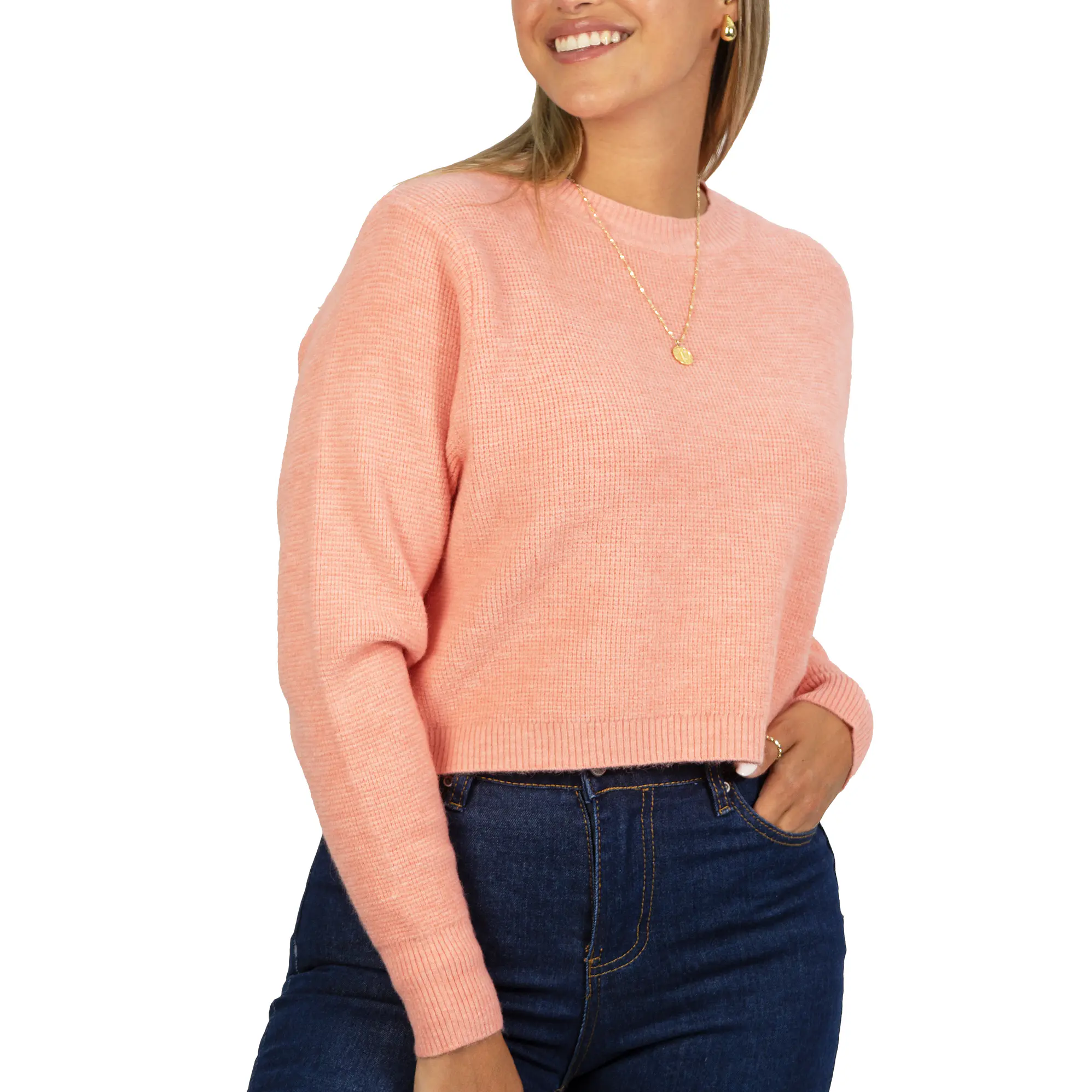 Chaleco mujer crop colores texturado Nissa 24