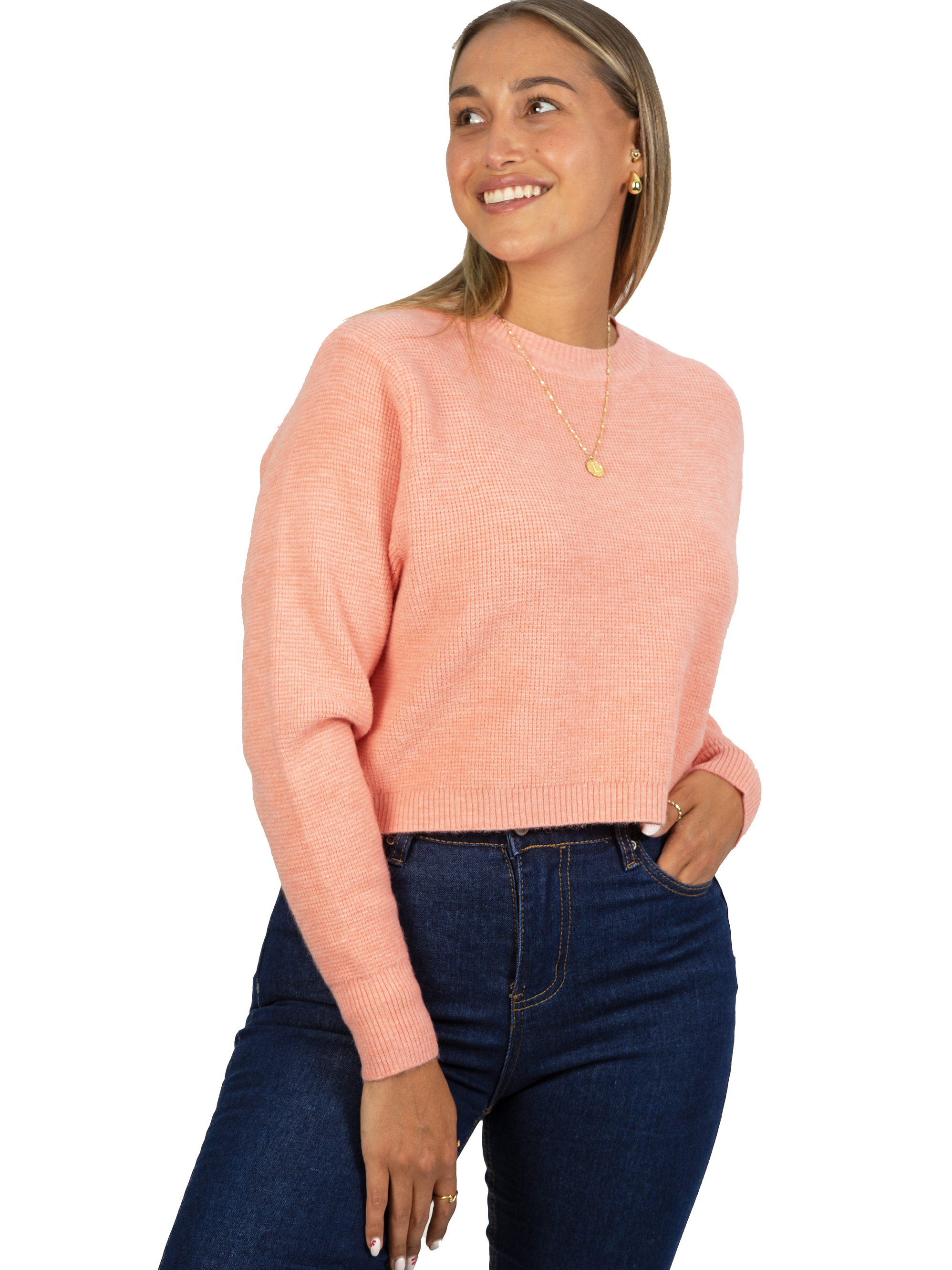 Chaleco mujer crop colores texturado Nissa 24