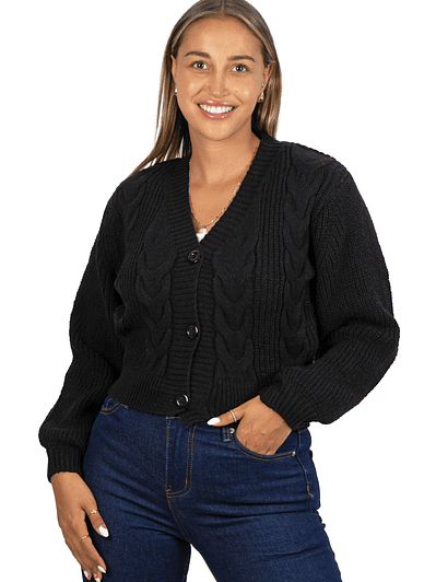 Chaleco cárdigan mujer manga globo colores