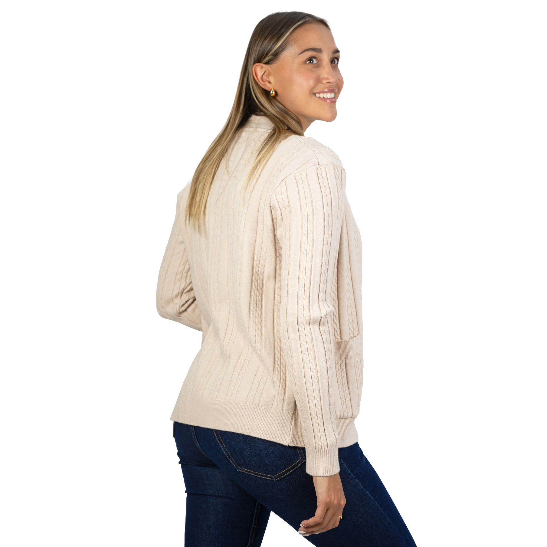 Chaleco mujer cierre texturado colores 19