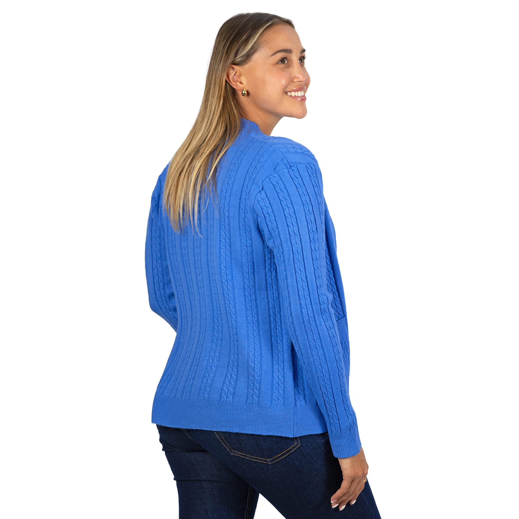 Chaleco mujer cierre texturado colores 25