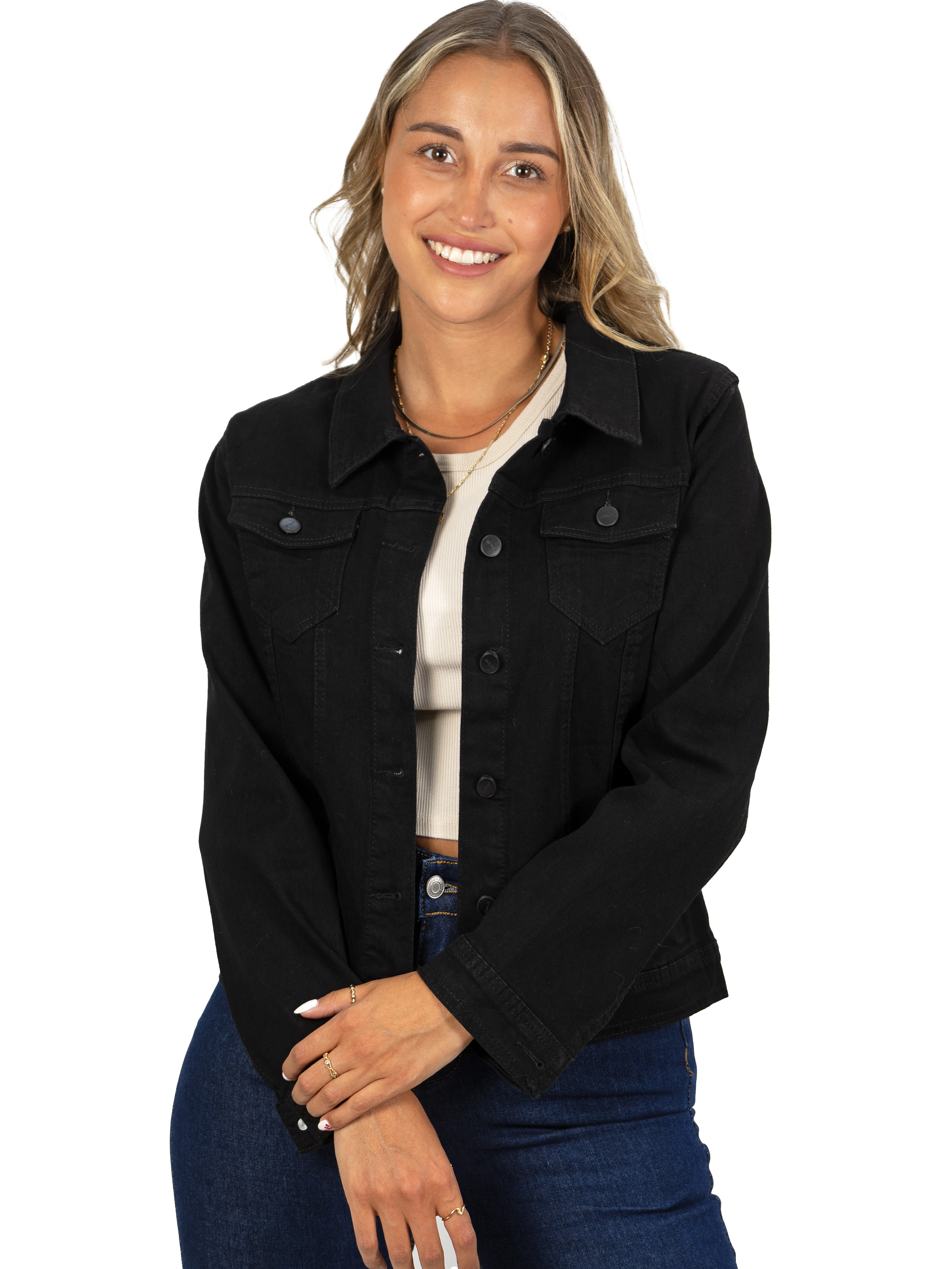 Chaqueta Mezclilla Denim Negro 2