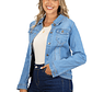 Chaqueta Jeans elasticada Light blue - Miniatura 2