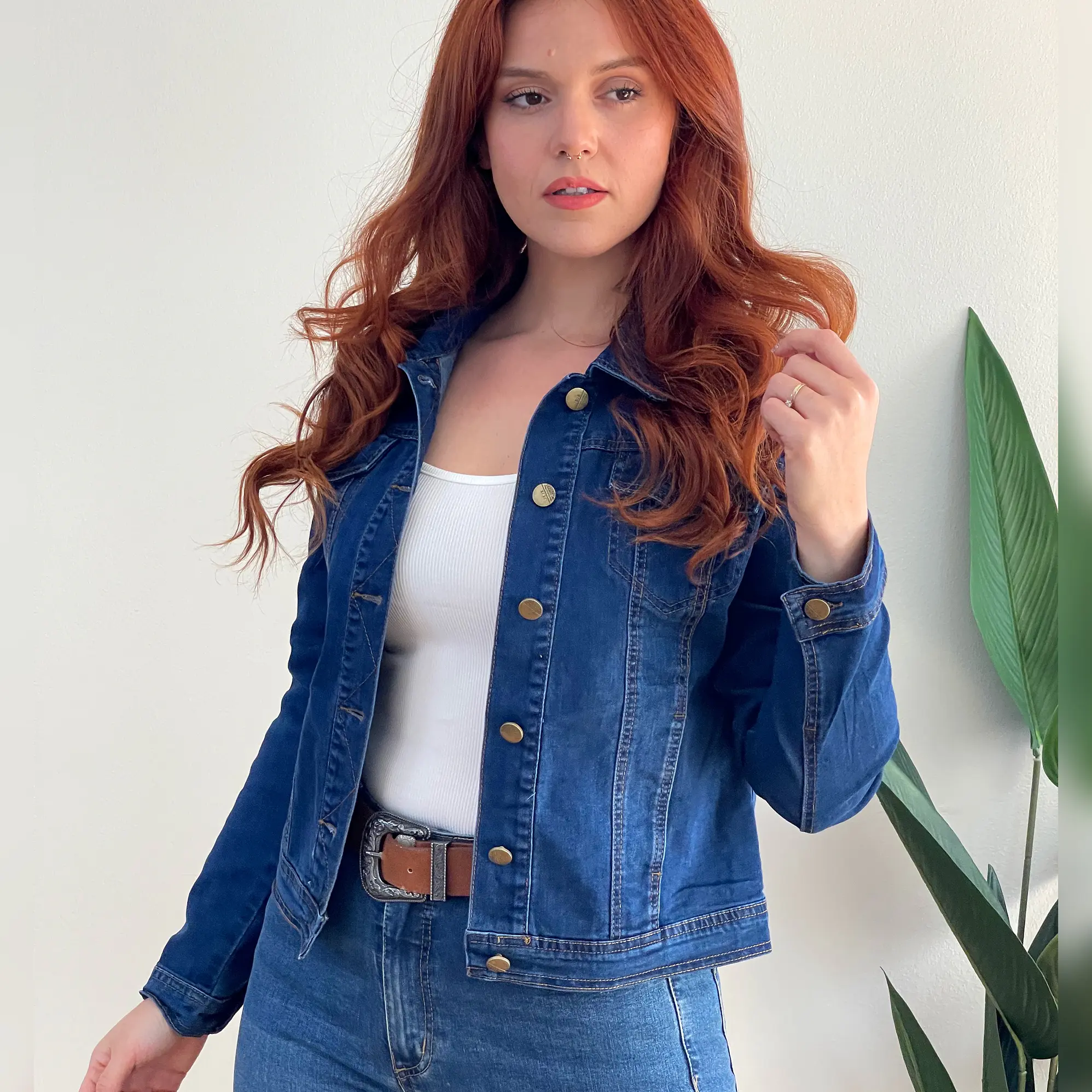 Chaqueta Mezclilla Denim Azul Oscuro 2