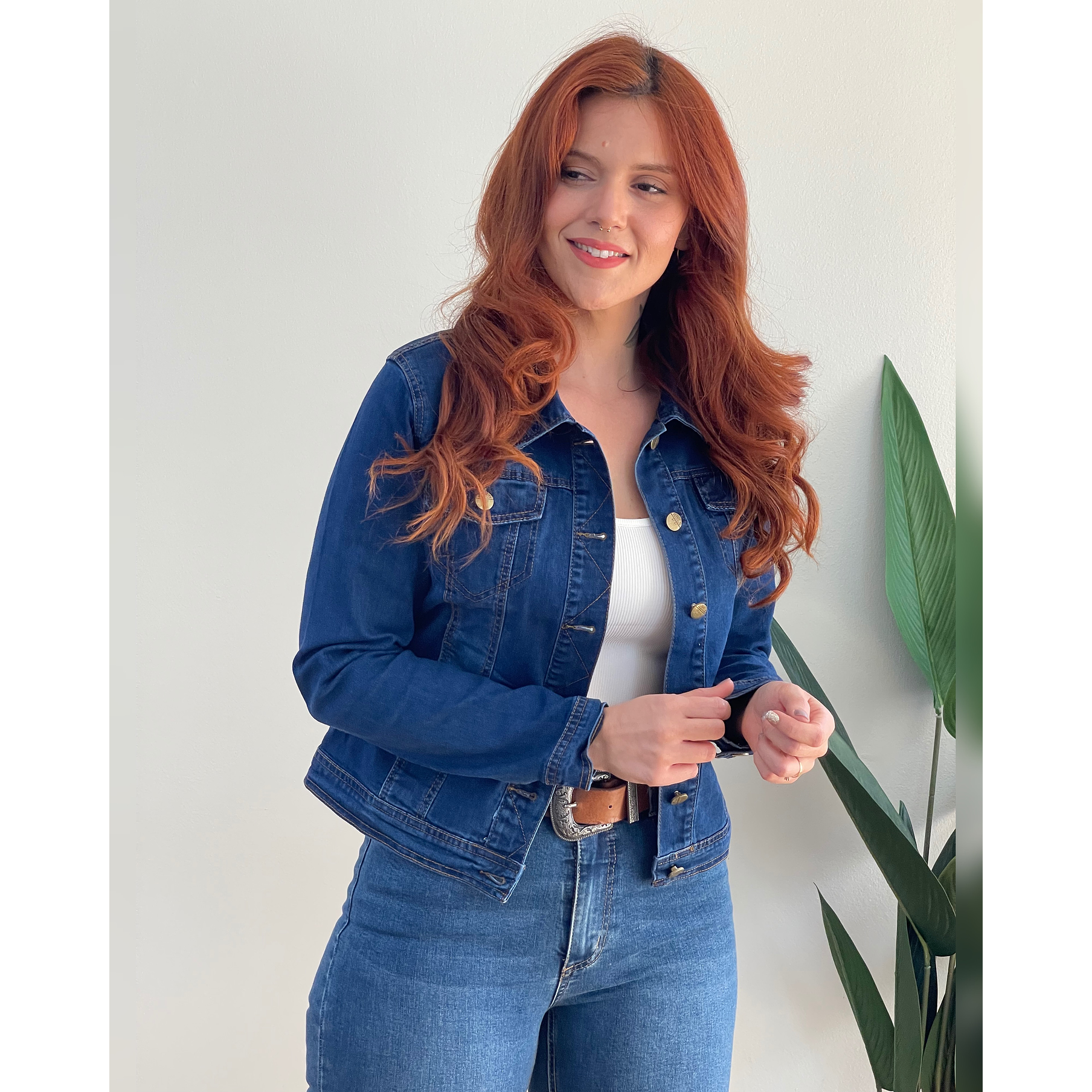 Chaqueta Mezclilla Denim Azul Oscuro 1