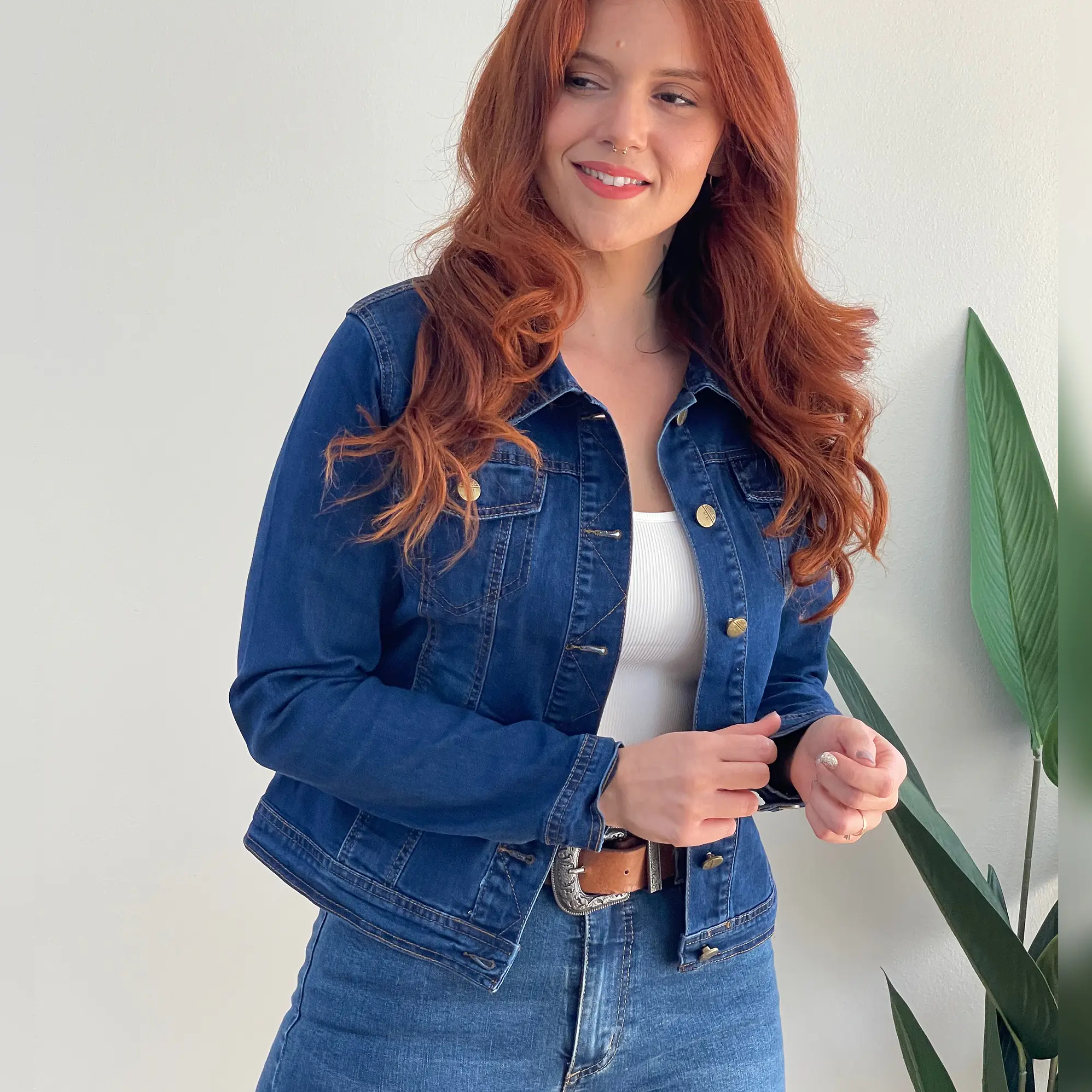Chaqueta Mezclilla Denim Azul Oscuro 1