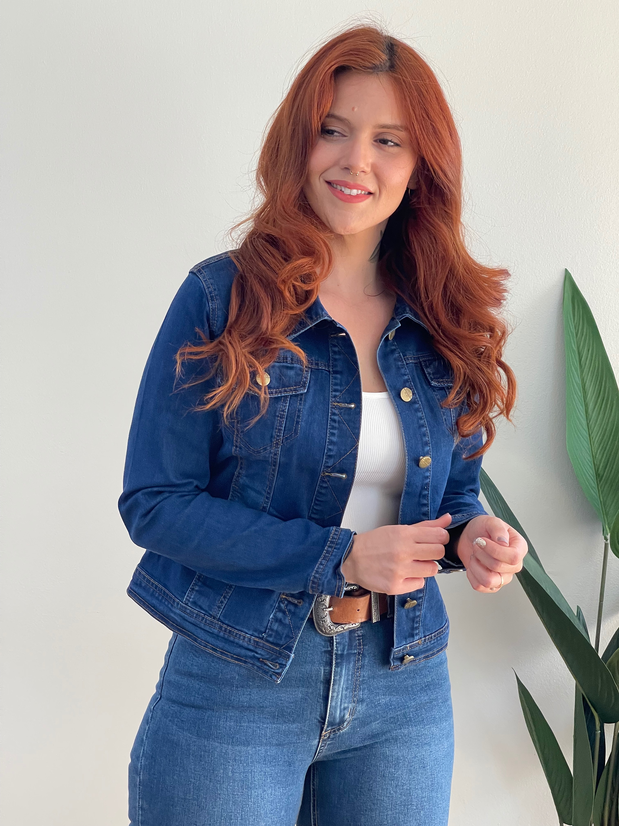 Chaqueta Mezclilla Denim Azul Oscuro 1