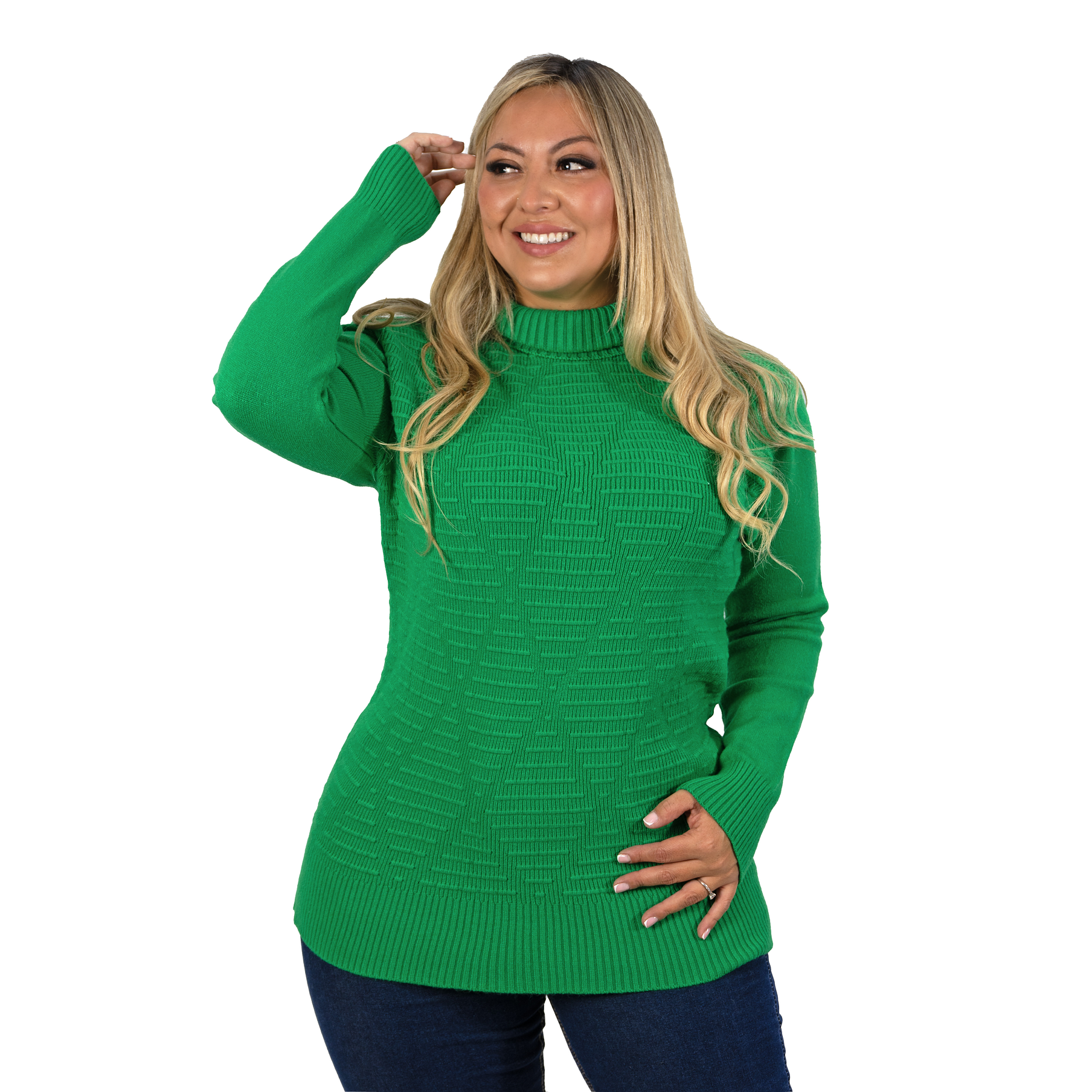 Sweater mujer texturado colores lineas extra linda 8