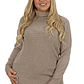 Sweater mujer texturado colores lineas extra linda - Miniatura 4