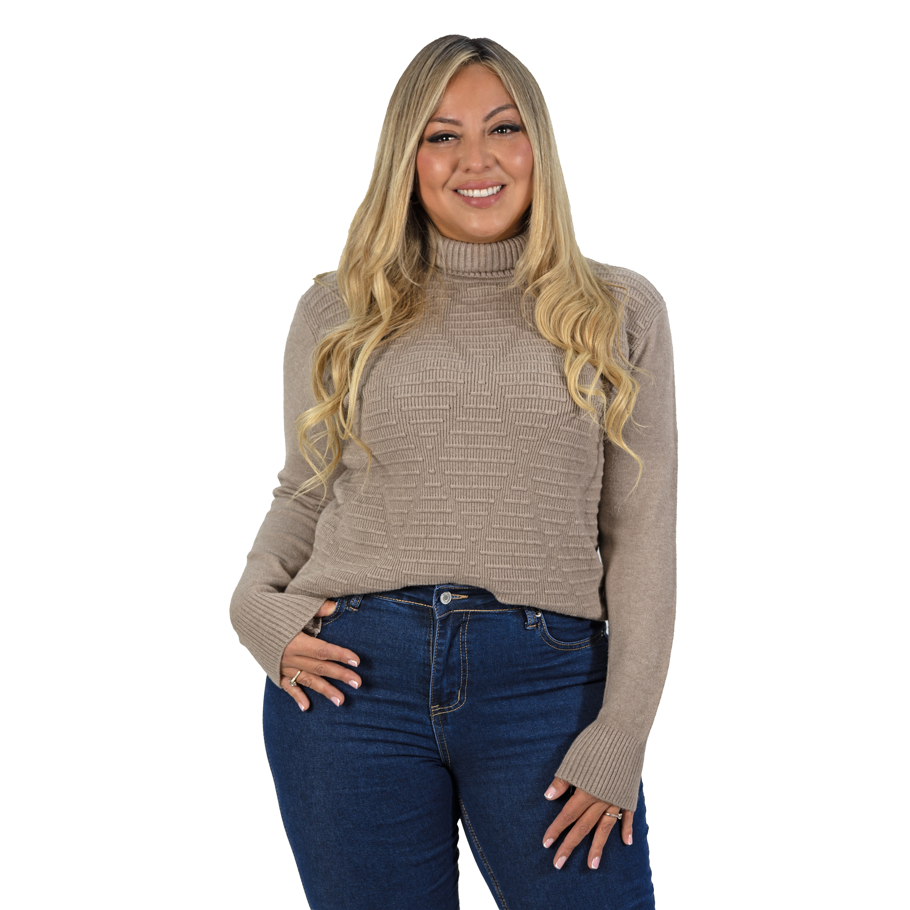 Sweater mujer texturado colores lineas extra linda 5