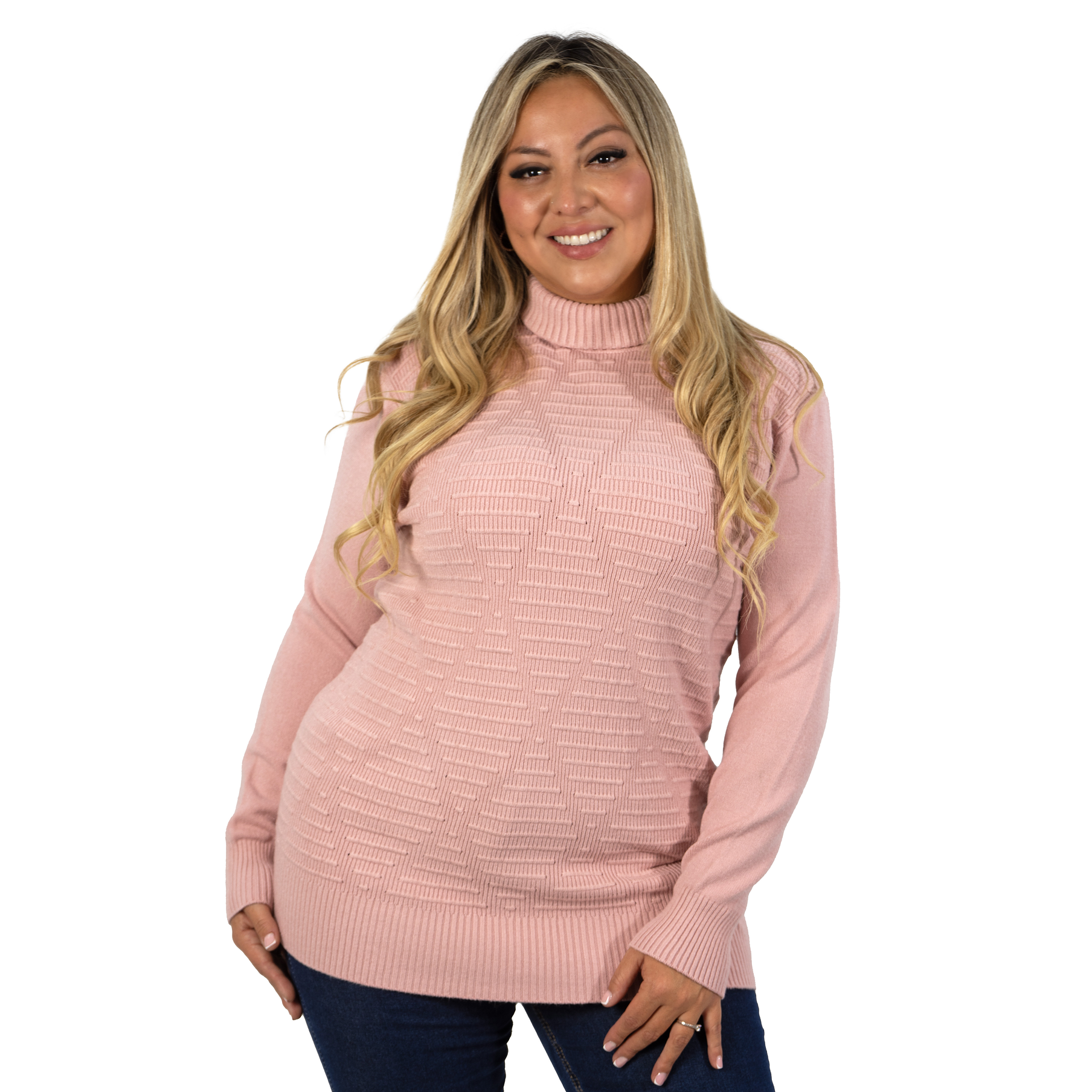 Sweater mujer texturado colores lineas extra linda 12