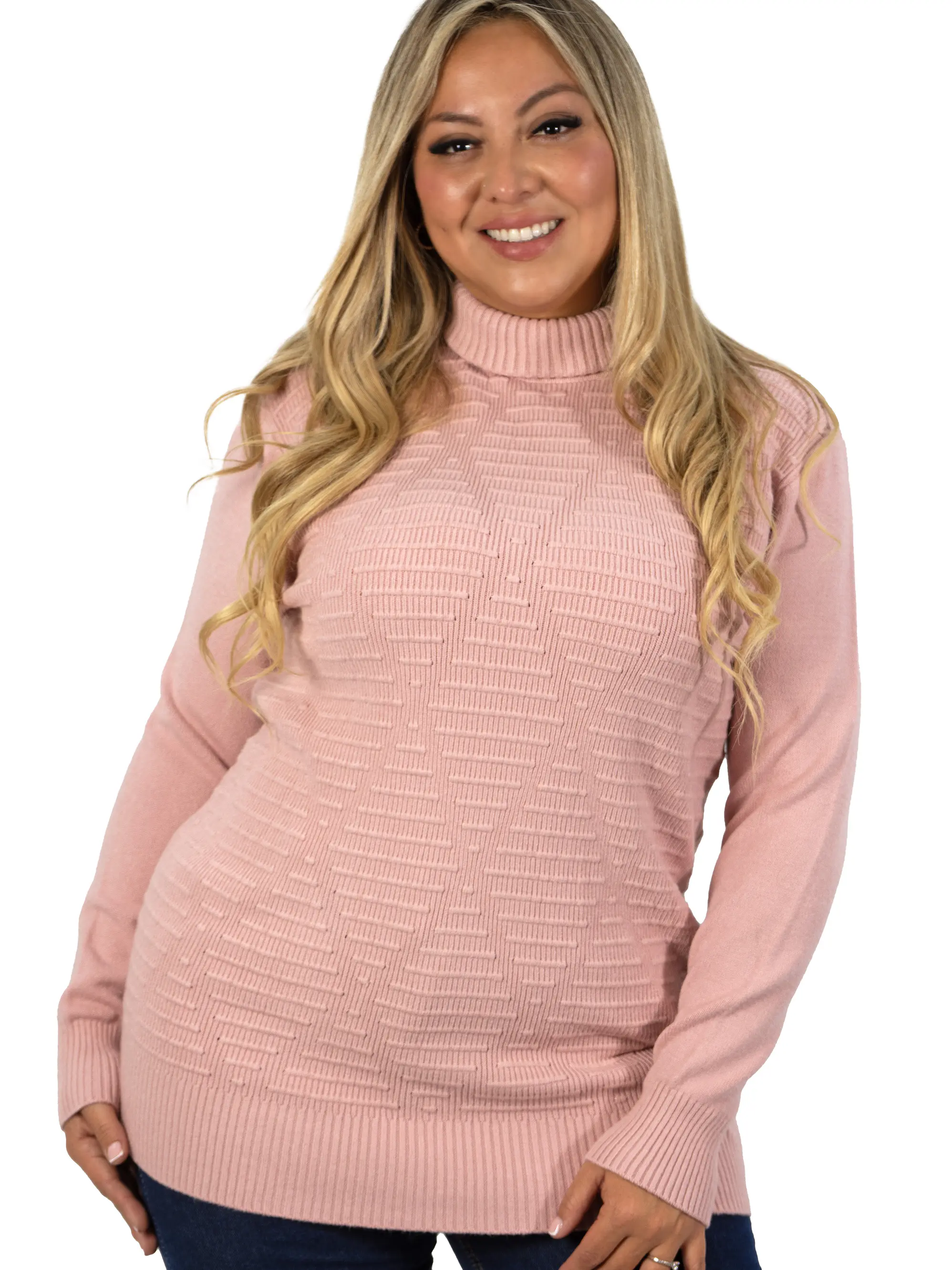 Sweater mujer texturado colores lineas extra linda 12