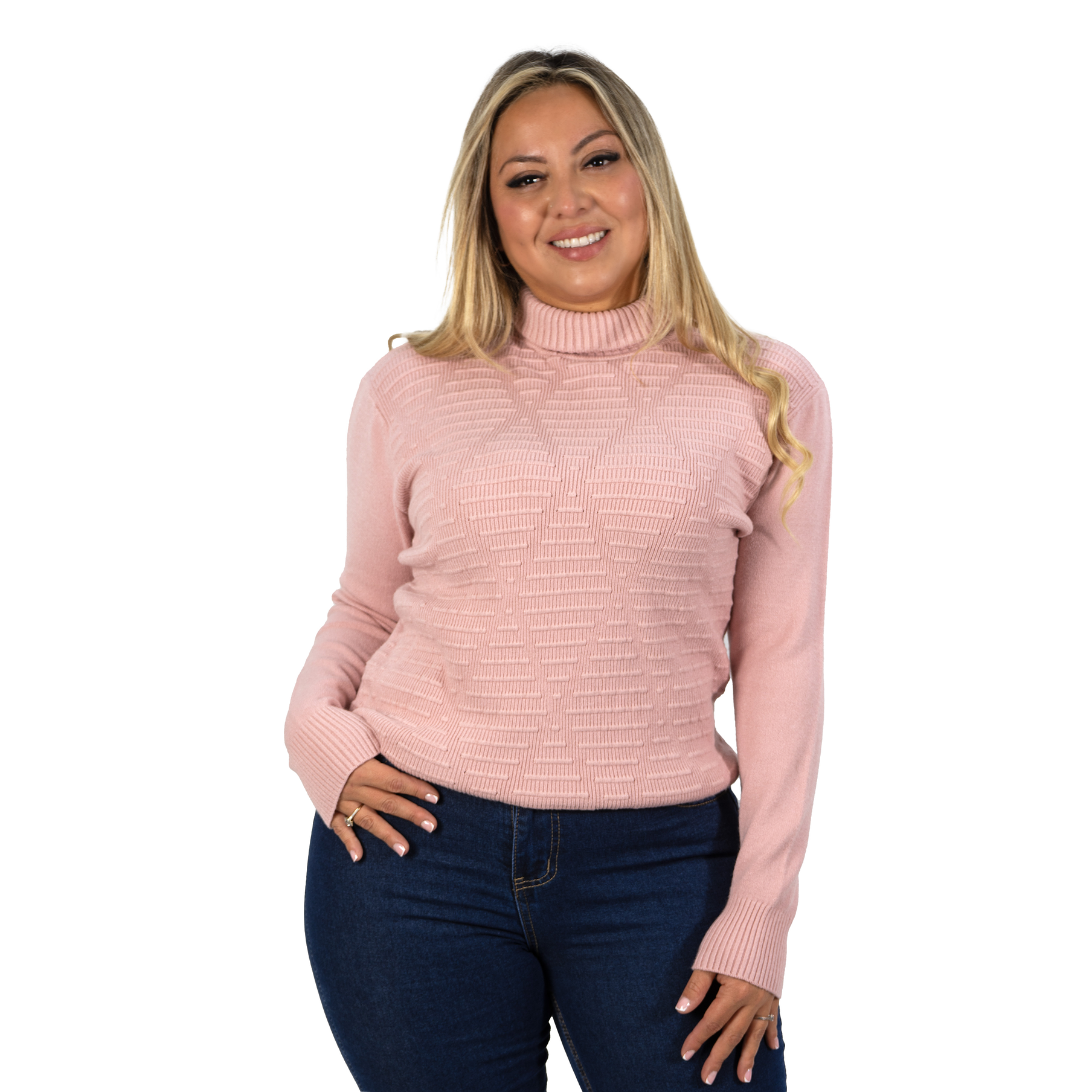 Sweater mujer texturado colores lineas extra linda 13