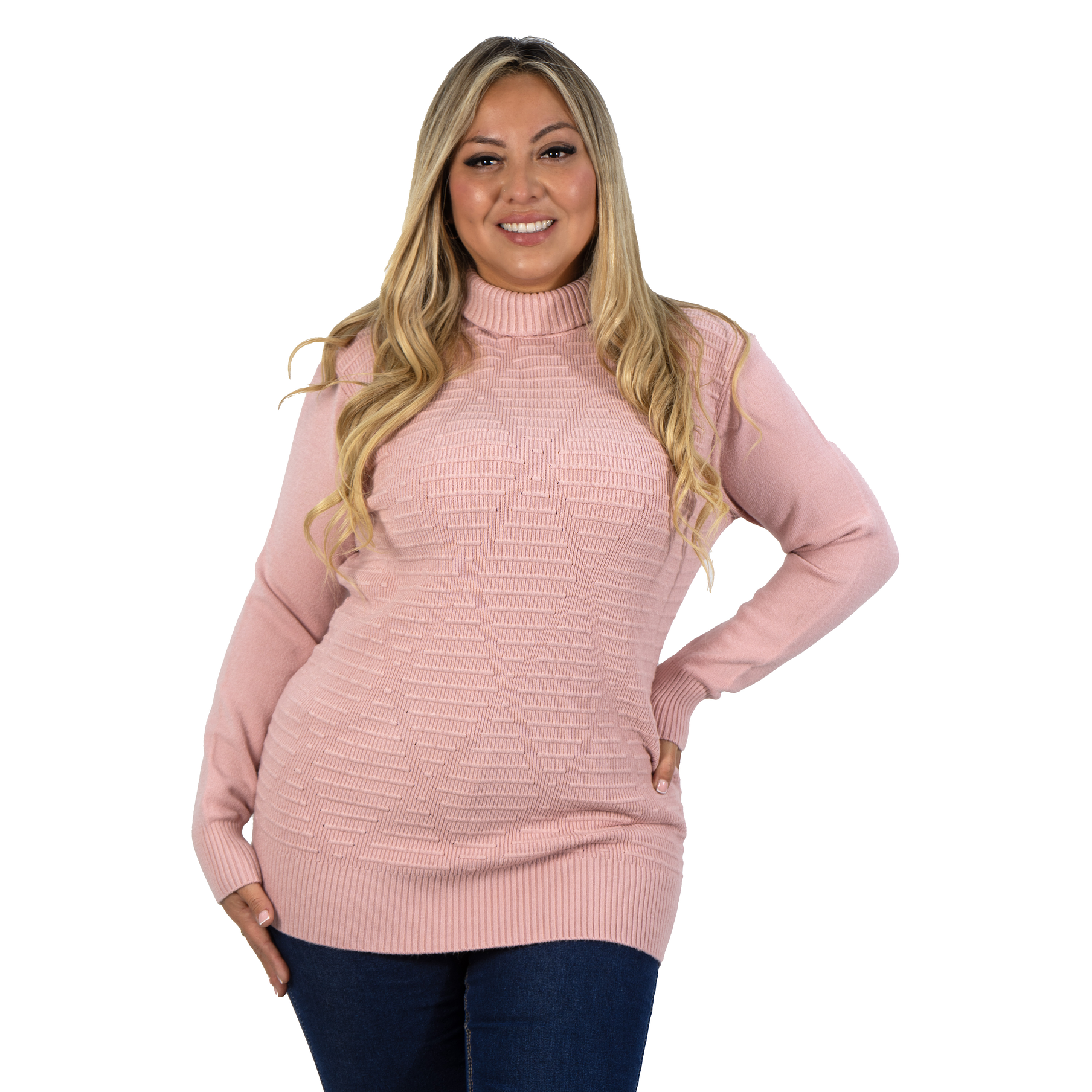 Sweater mujer texturado colores lineas extra linda 14