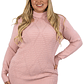 Sweater mujer texturado colores lineas extra linda - Miniatura 14