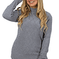 Sweater mujer texturado colores Lineas rombos extra linda - Miniatura 3