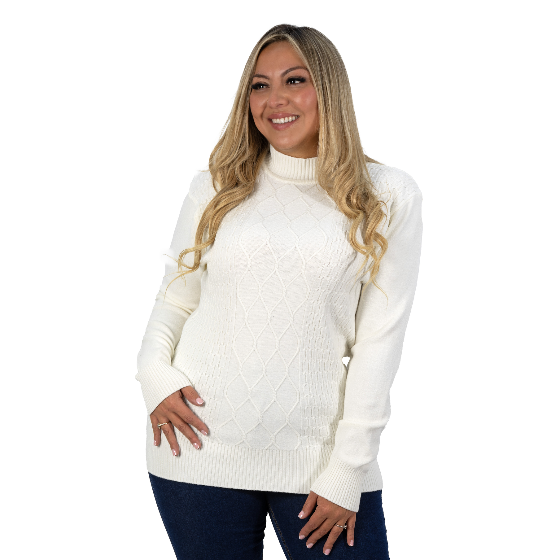 Sweater mujer texturado colores Lineas rombos extra linda 8