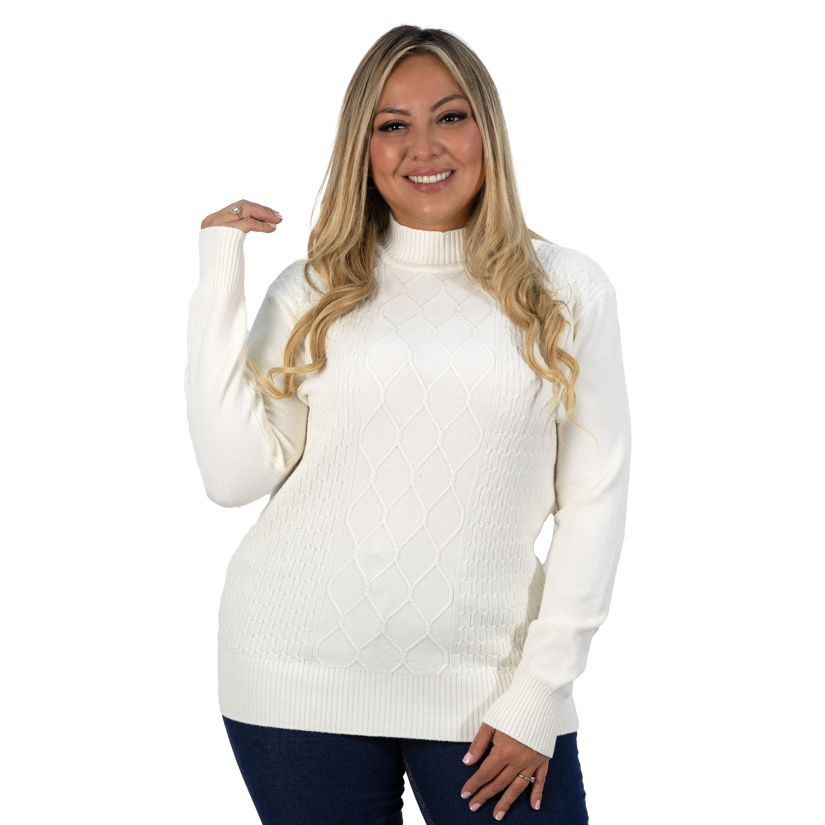 Sweater mujer texturado colores Lineas rombos extra linda 9