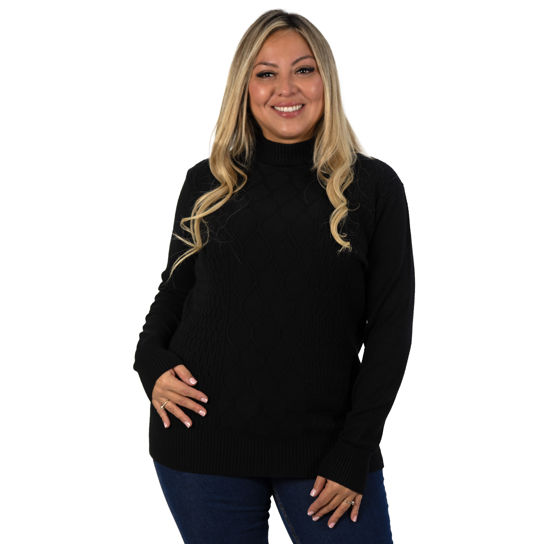 Sweater mujer texturado colores Lineas rombos extra linda 11