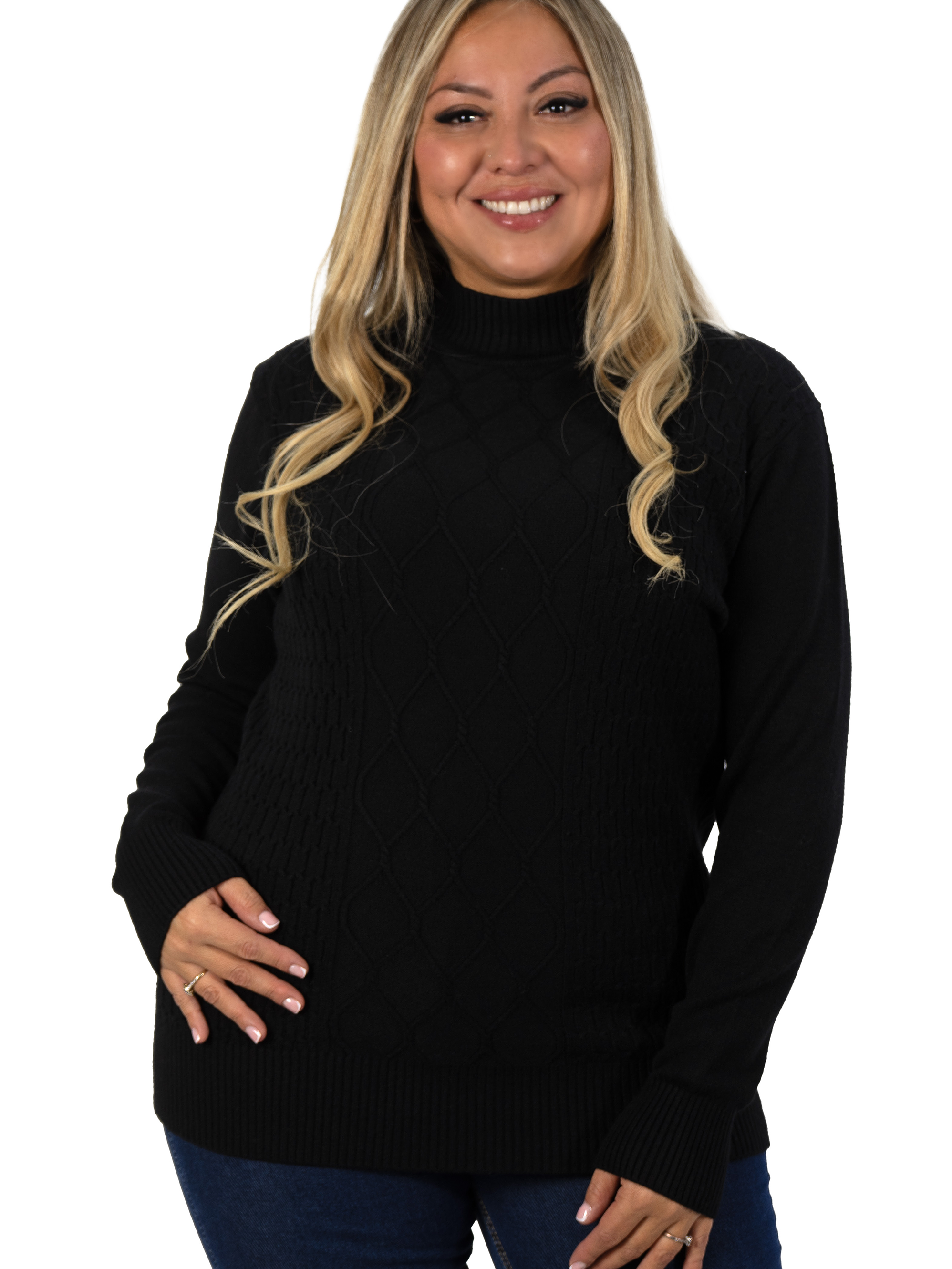 Sweater mujer texturado colores Lineas rombos extra linda 11