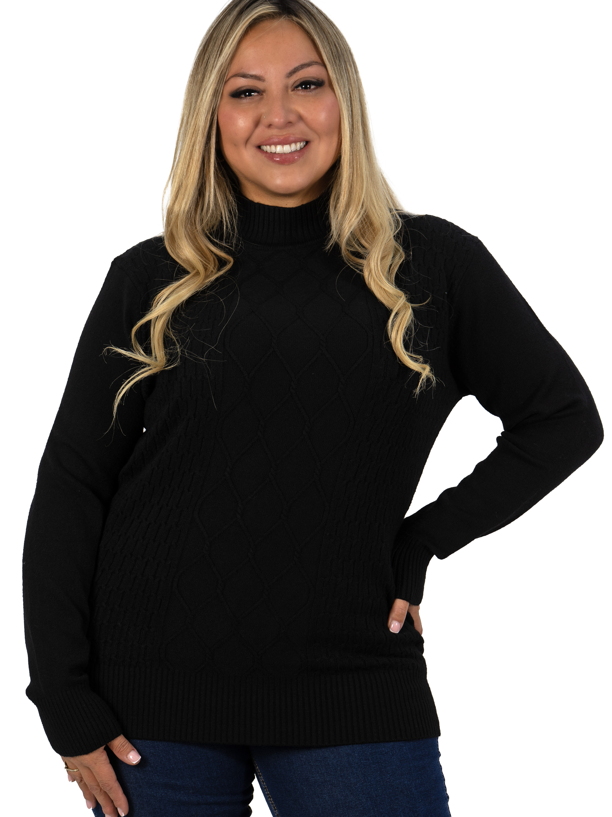 Sweater mujer texturado colores Lineas rombos extra linda 12