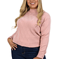 Sweater mujer texturado colores Lineas rombos extra linda - Miniatura 18