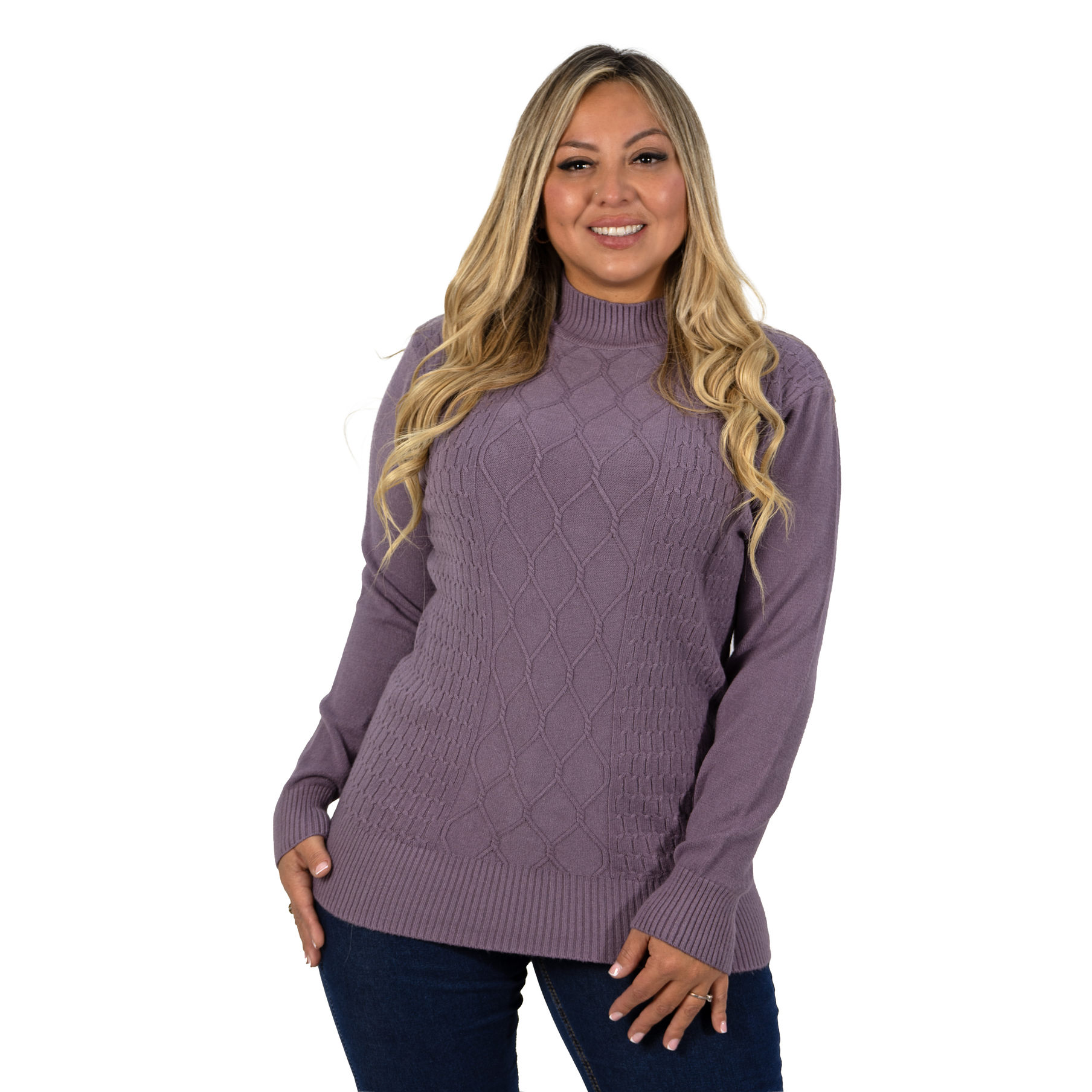 Sweater mujer texturado colores Lineas rombos extra linda 19