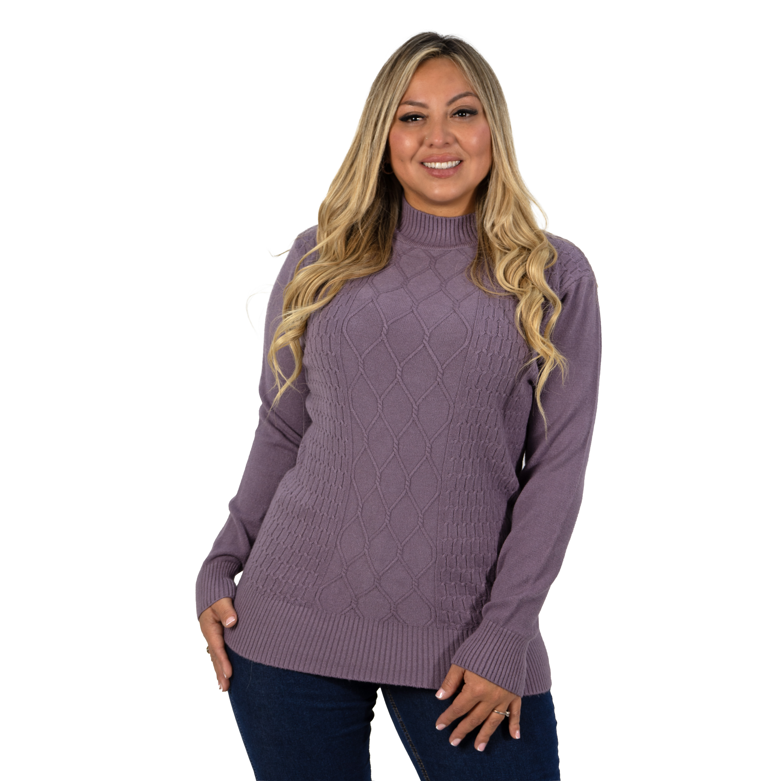 Sweater mujer texturado colores Lineas rombos extra linda 19
