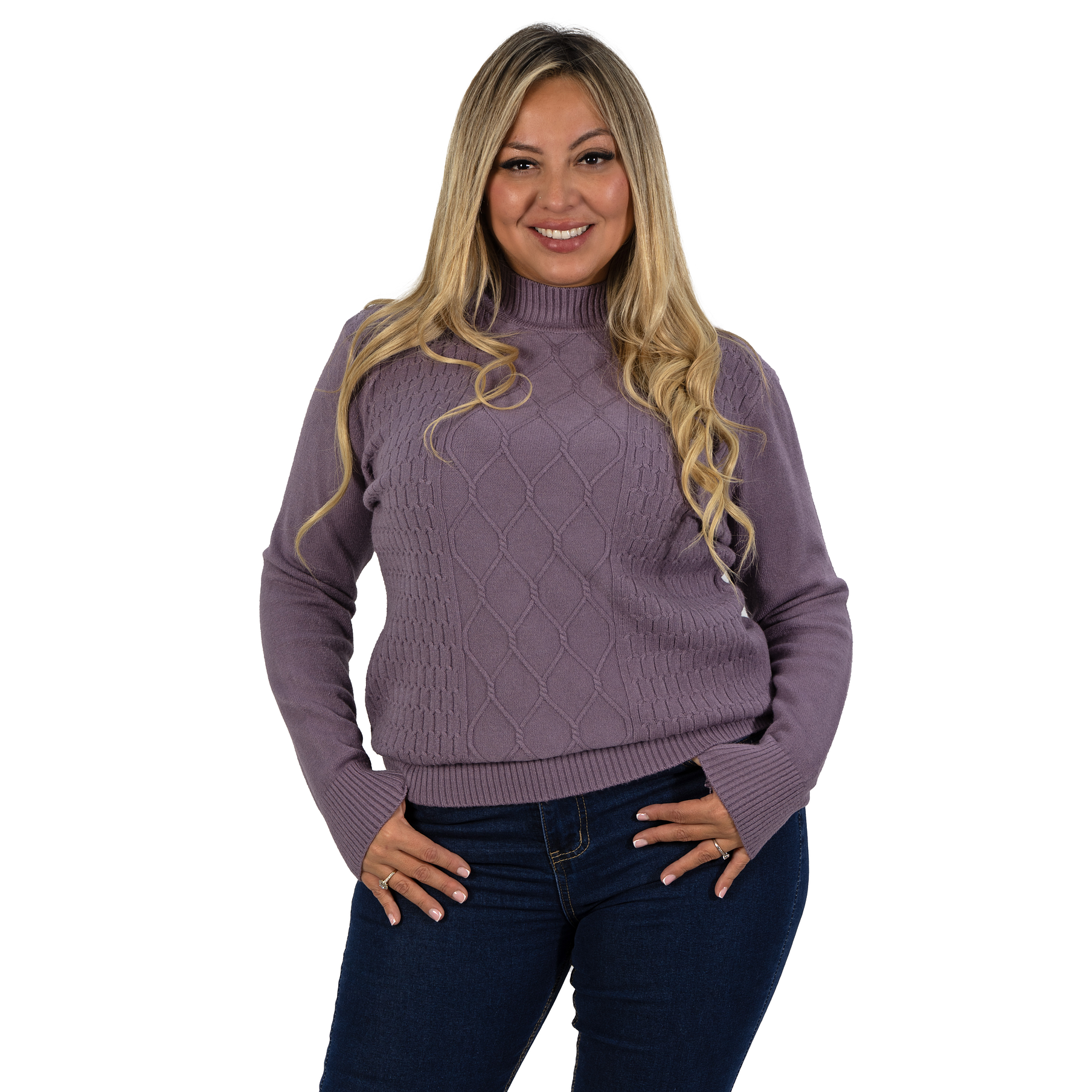 Sweater mujer texturado colores Lineas rombos extra linda 20