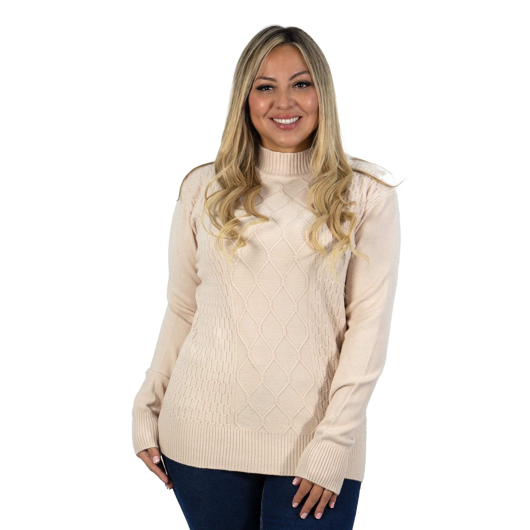 Sweater mujer texturado colores Lineas rombos extra linda 21