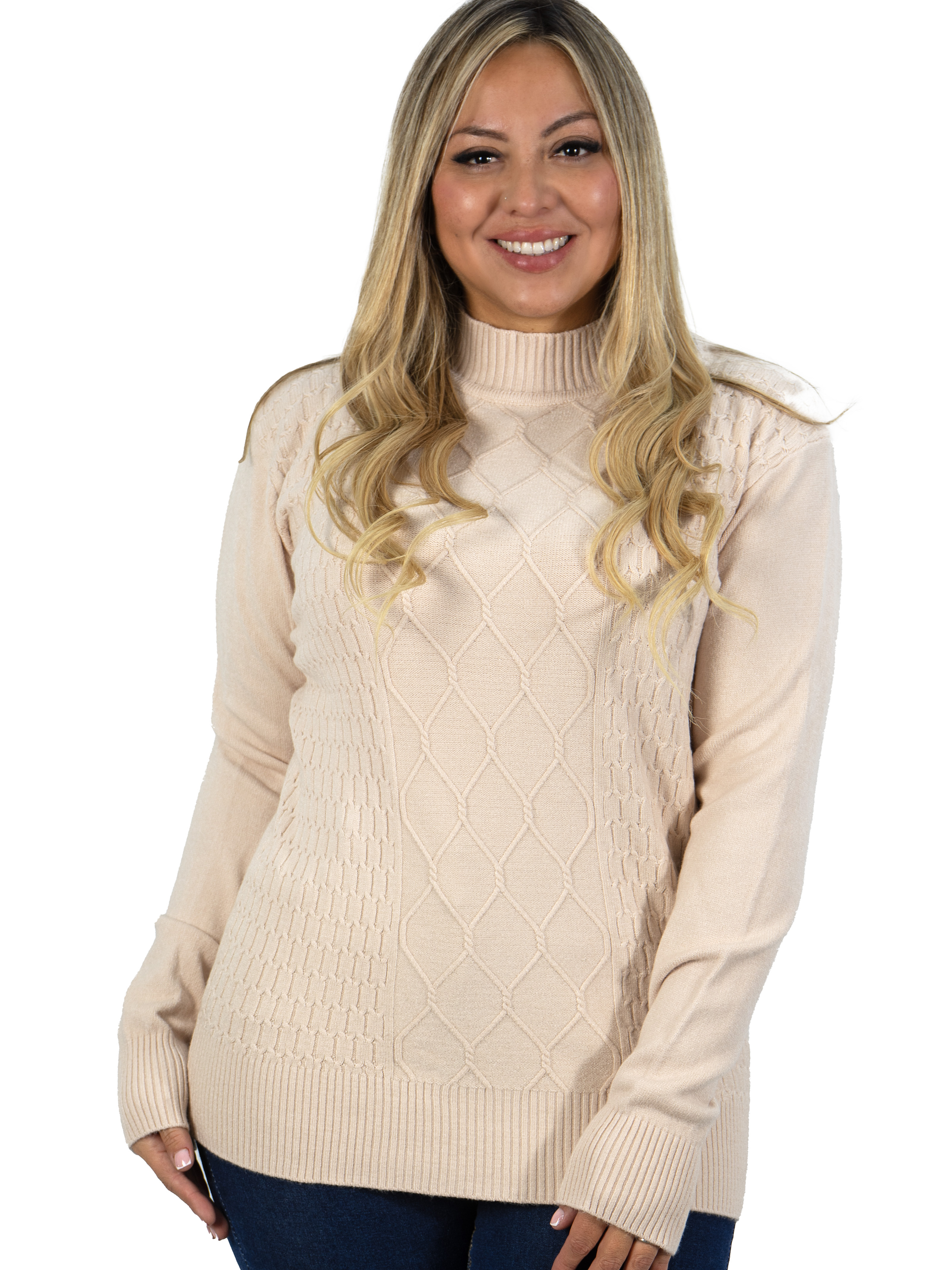 Sweater mujer texturado colores Lineas rombos extra linda 21