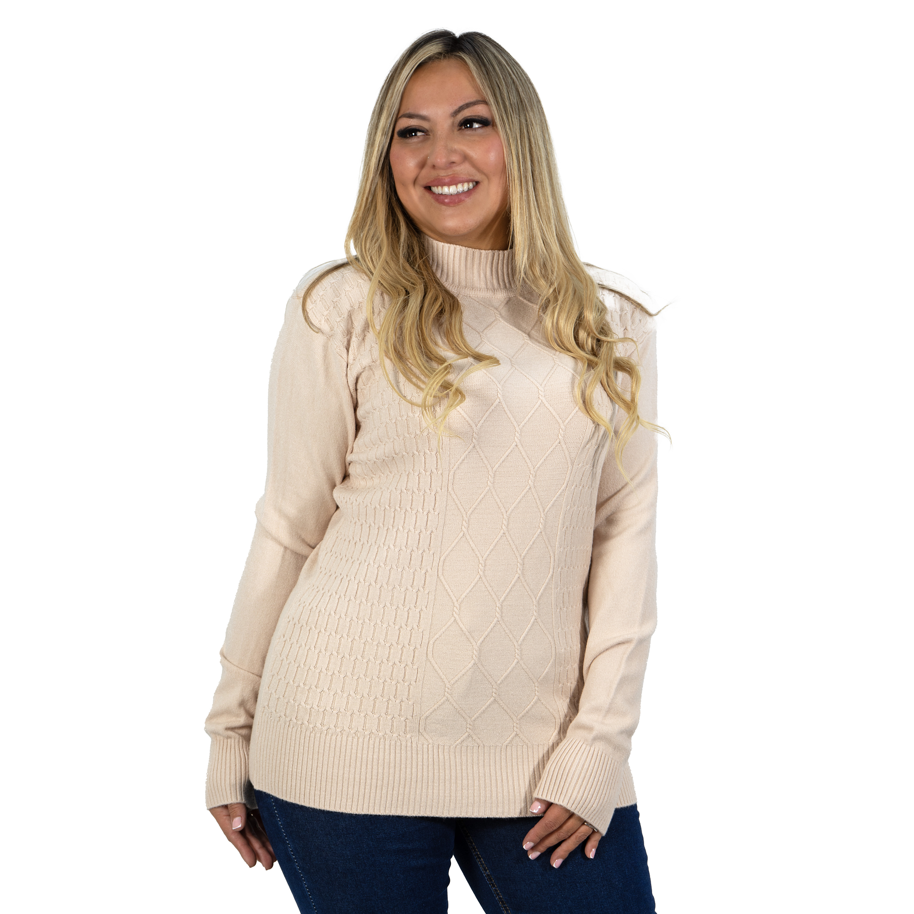 Sweater mujer texturado colores Lineas rombos extra linda 22