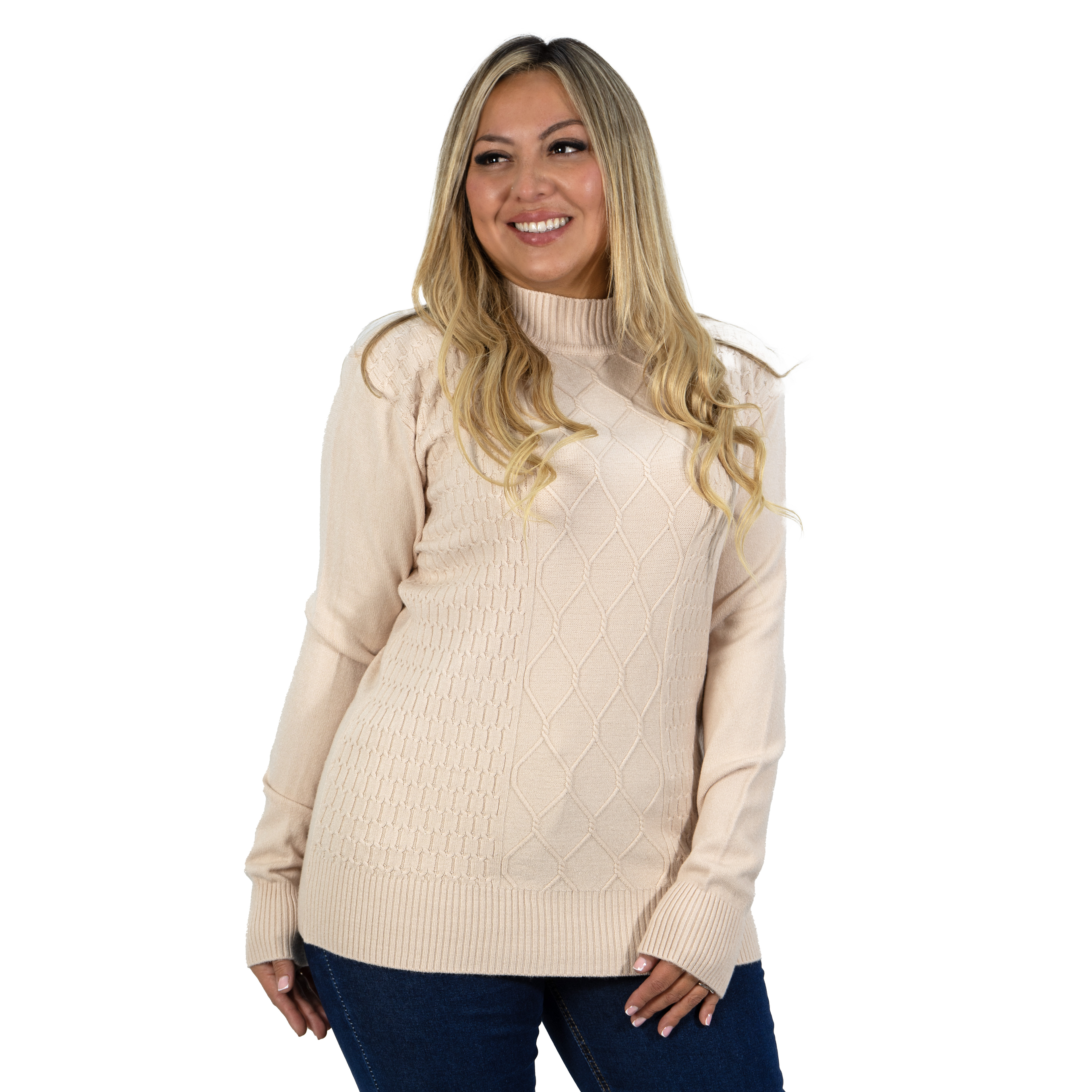 Sweater mujer texturado colores Lineas rombos extra linda 22