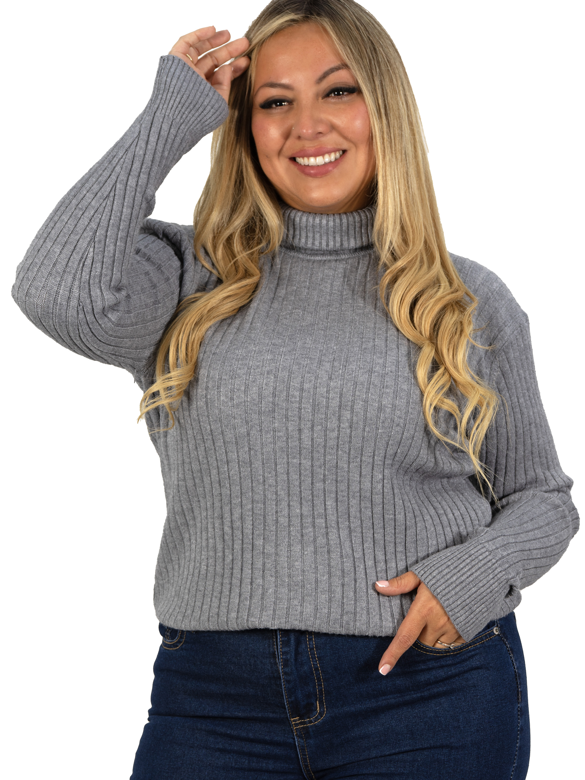 Sweater mujer básico spandex colores extra linda 16