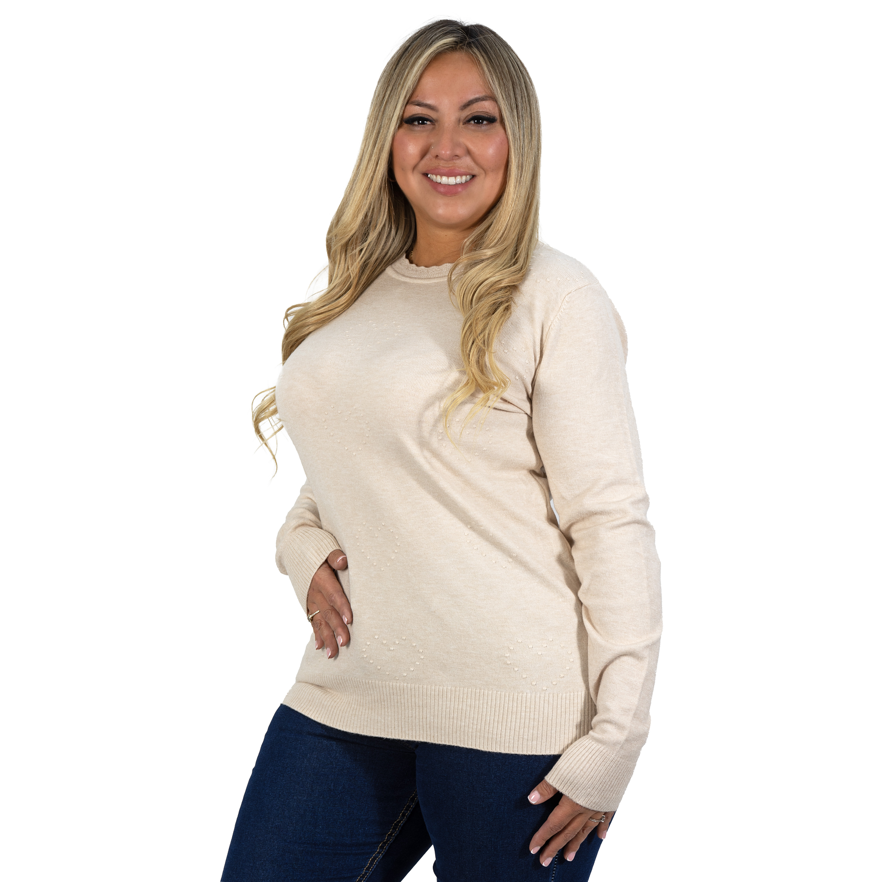 Sweater mujer texturado colores corazones Extra linda 5