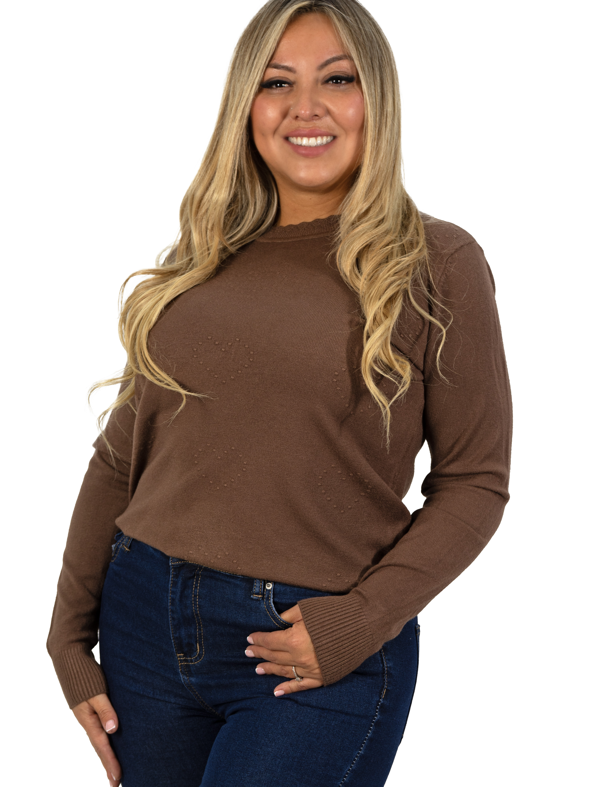 Sweater mujer texturado colores corazones Extra linda 12