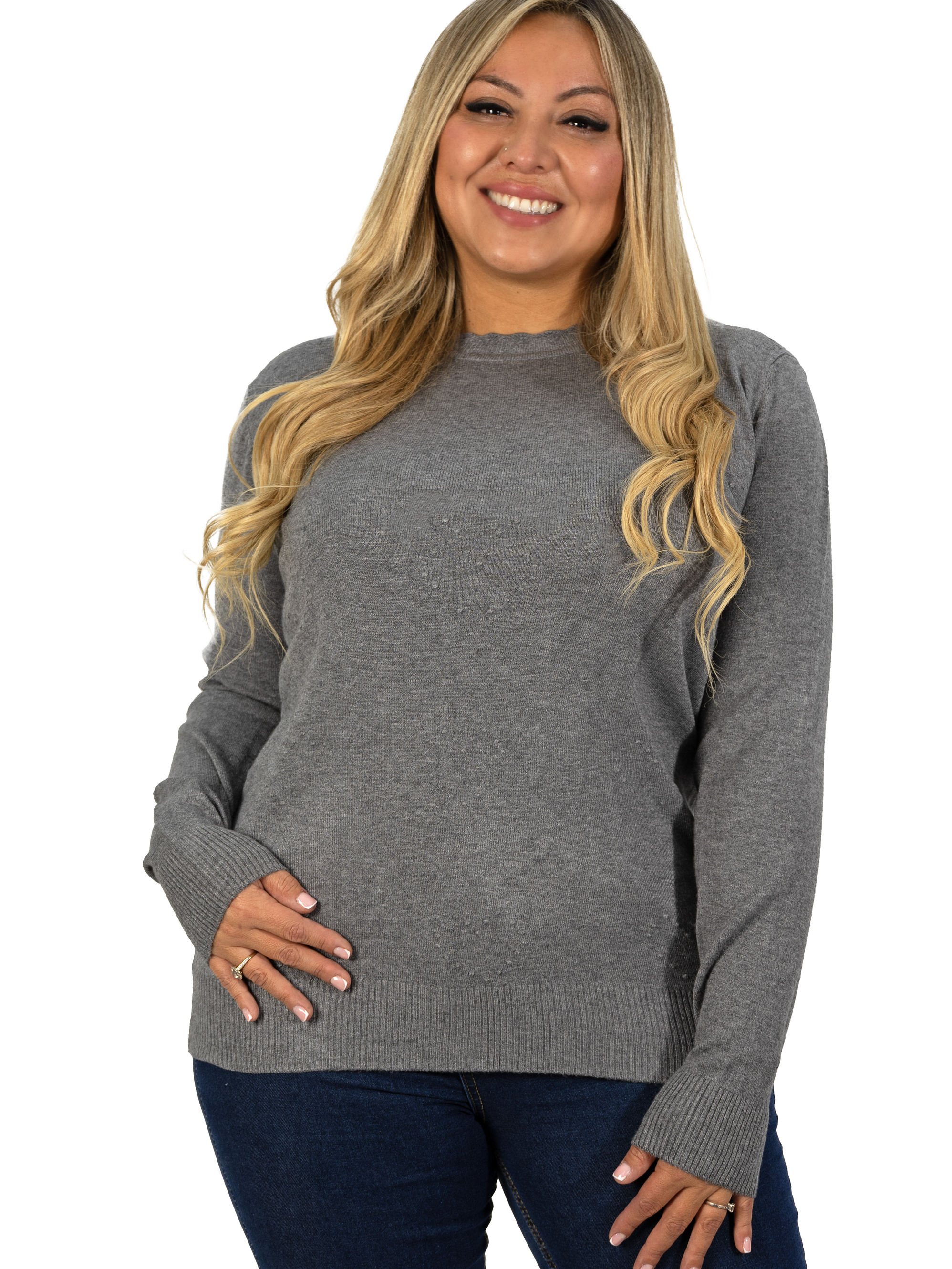 Sweater mujer texturado colores corazones Extra linda 13