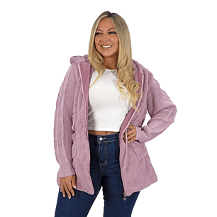 Polerón abrigo peludo lana largo colores