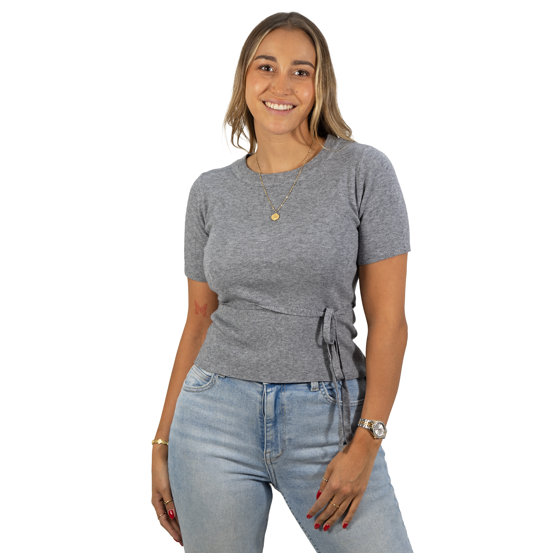 Polera lanilla manga corta invierno lazo colores 3