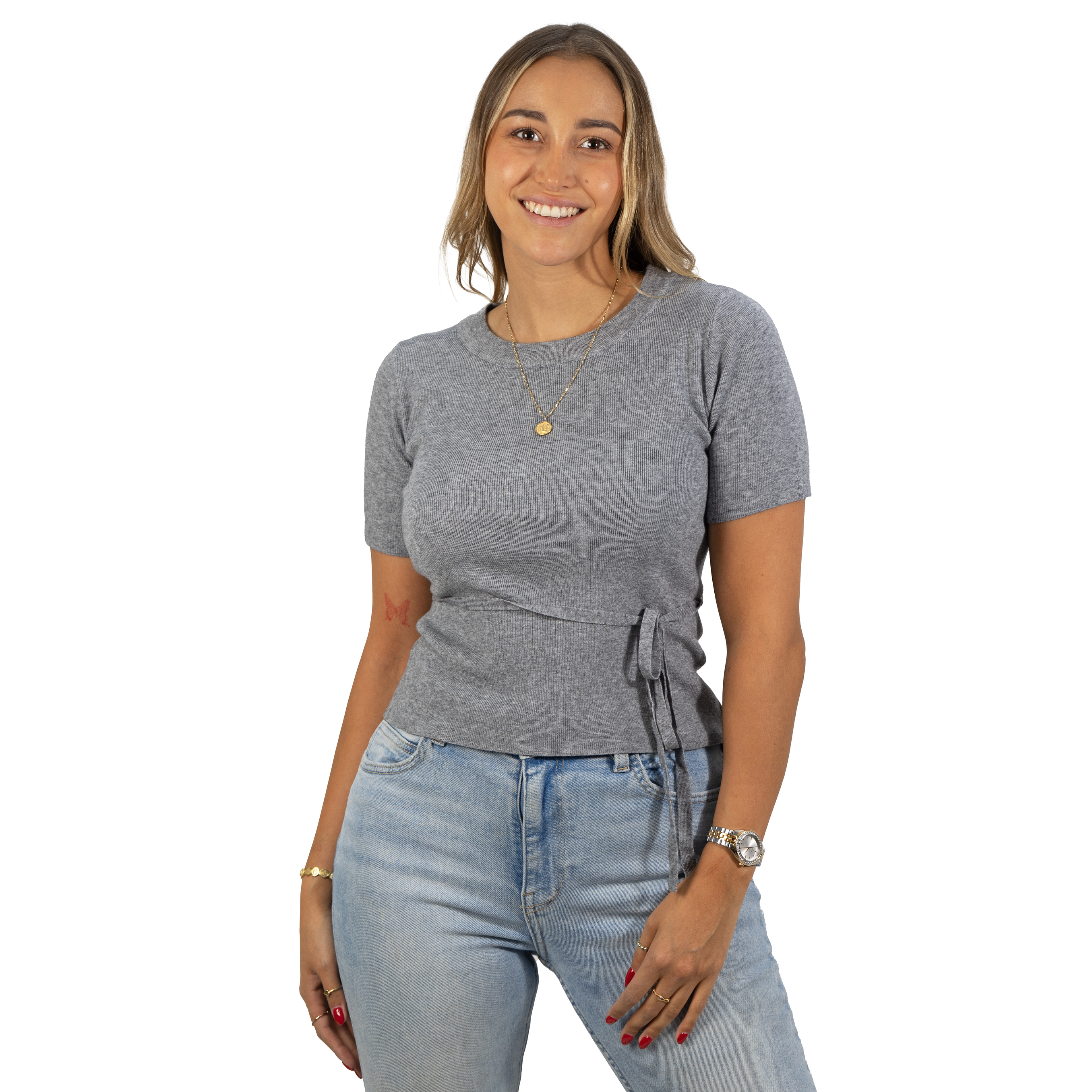 Polera lanilla manga corta invierno lazo colores 3