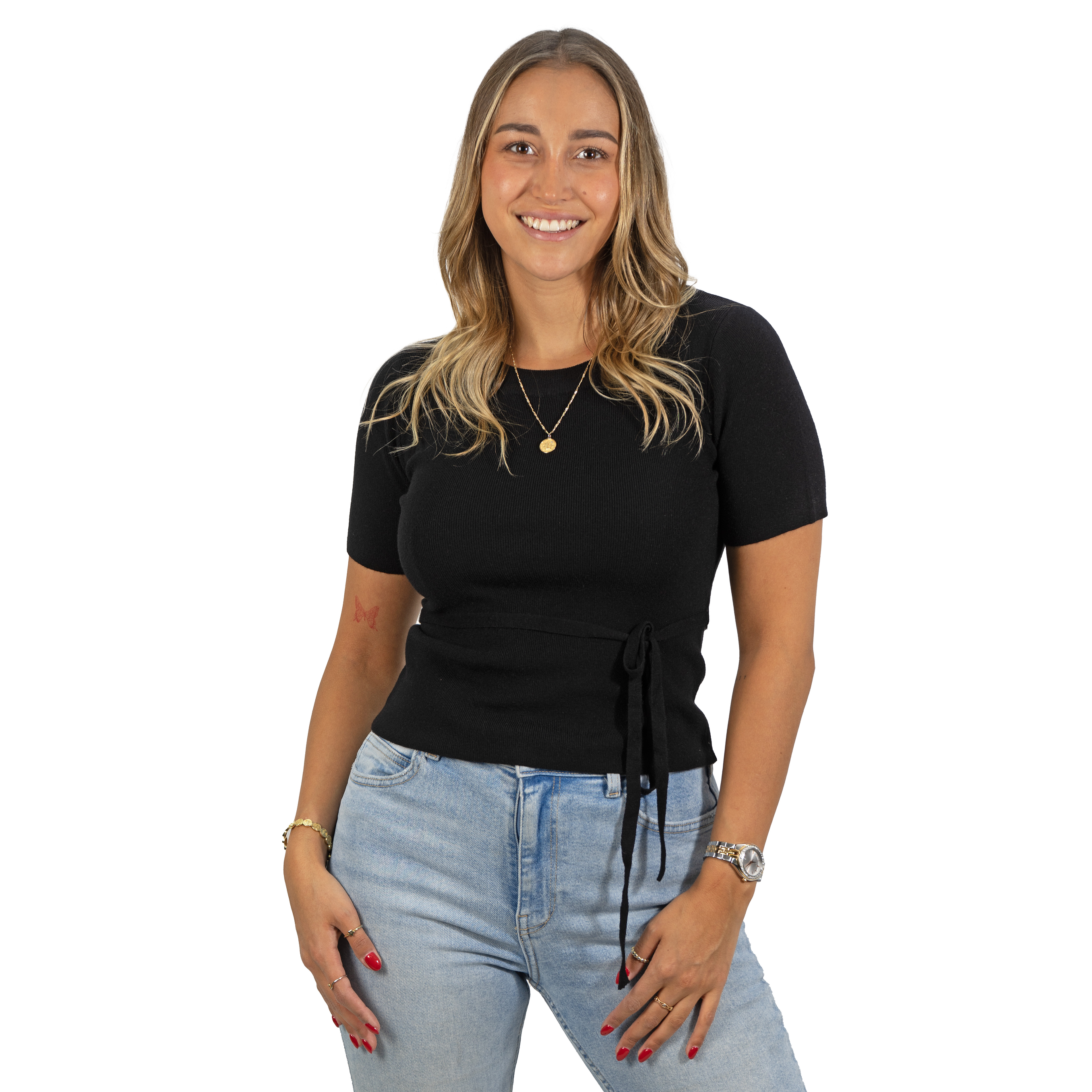 Polera lanilla manga corta invierno lazo colores 6