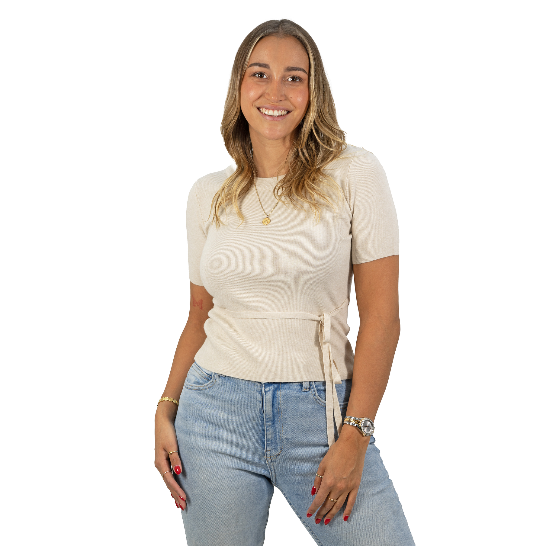 Polera lanilla manga corta invierno lazo colores 10