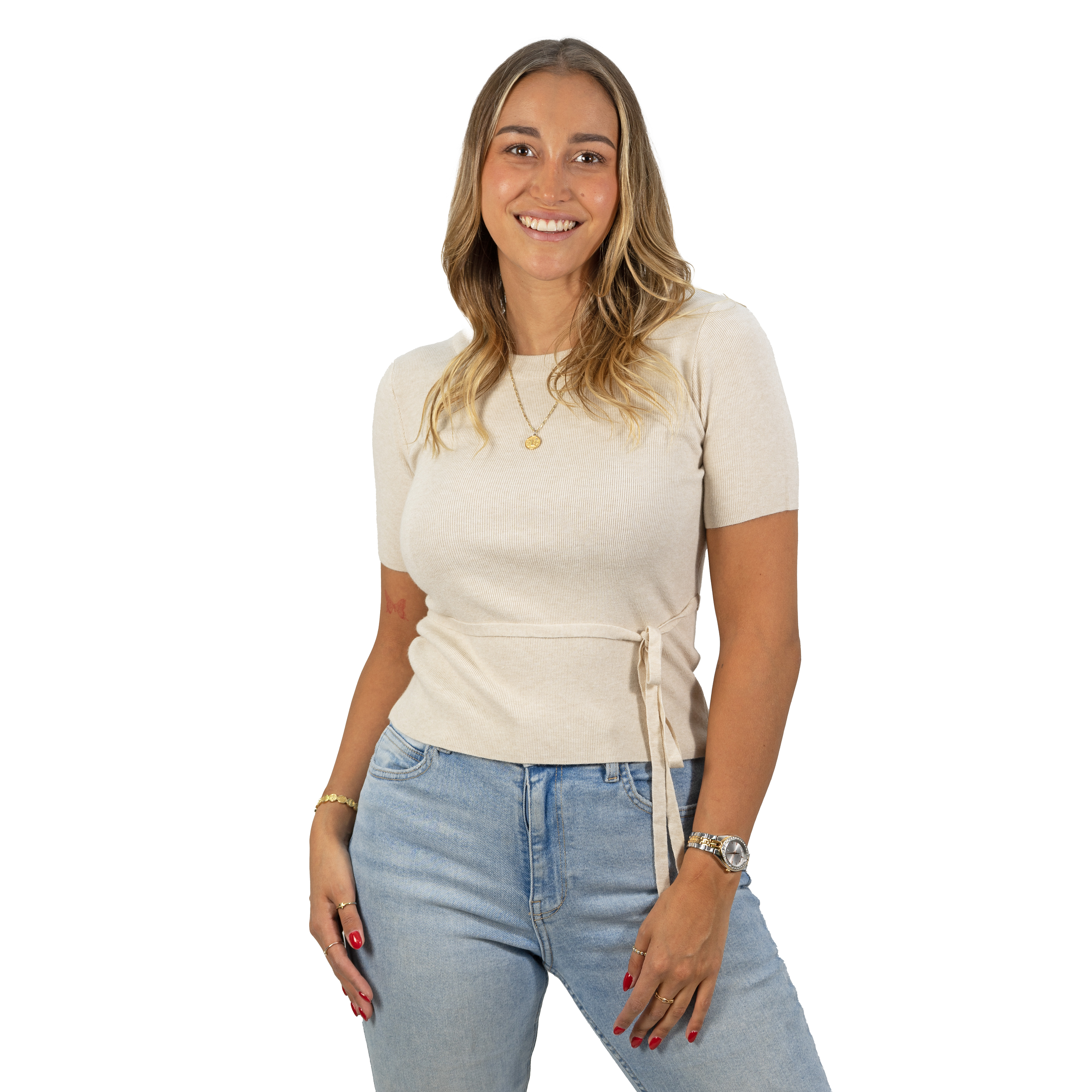 Polera lanilla manga corta invierno lazo colores 10